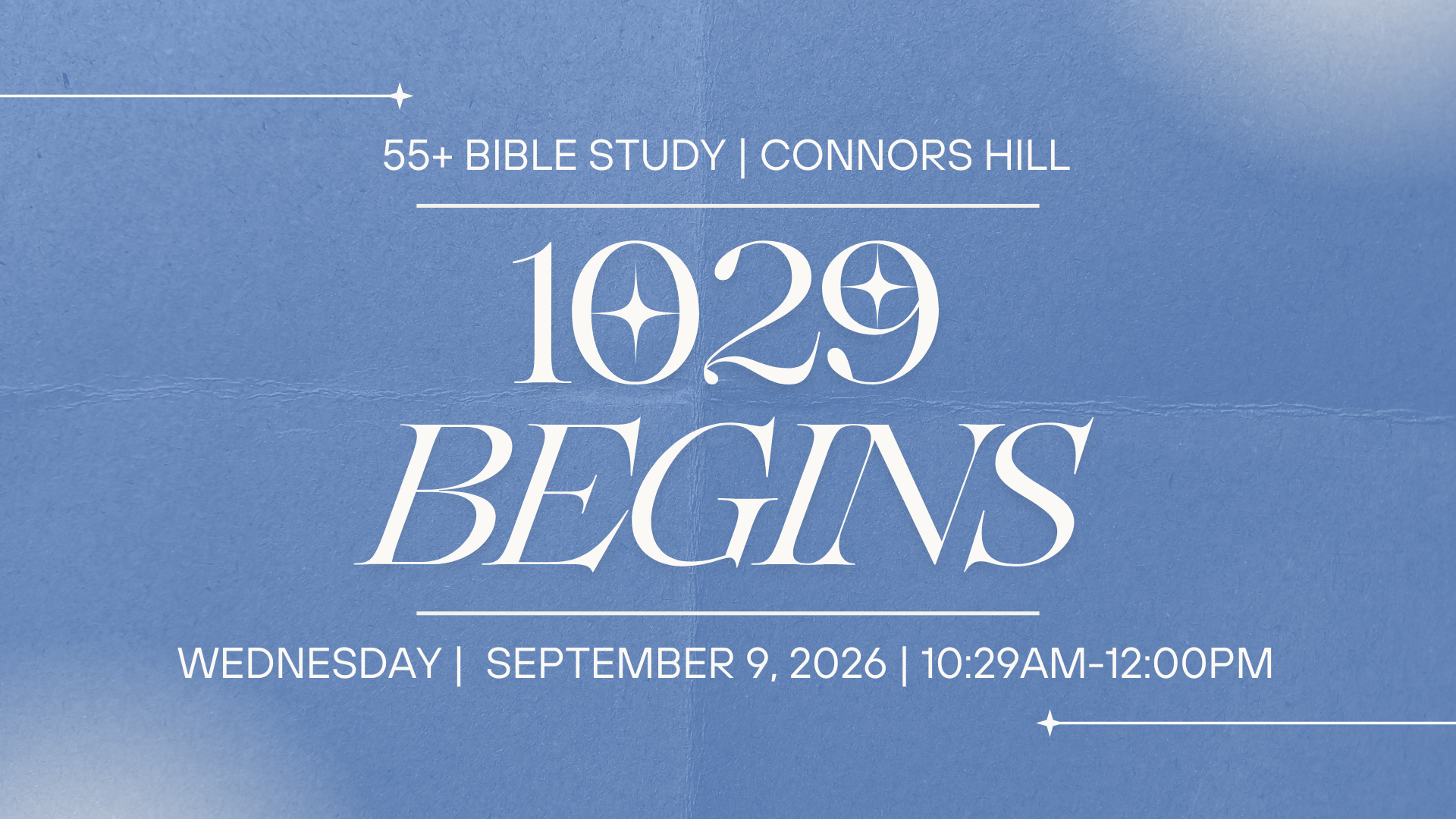 1029 Begins | September 9, 2026