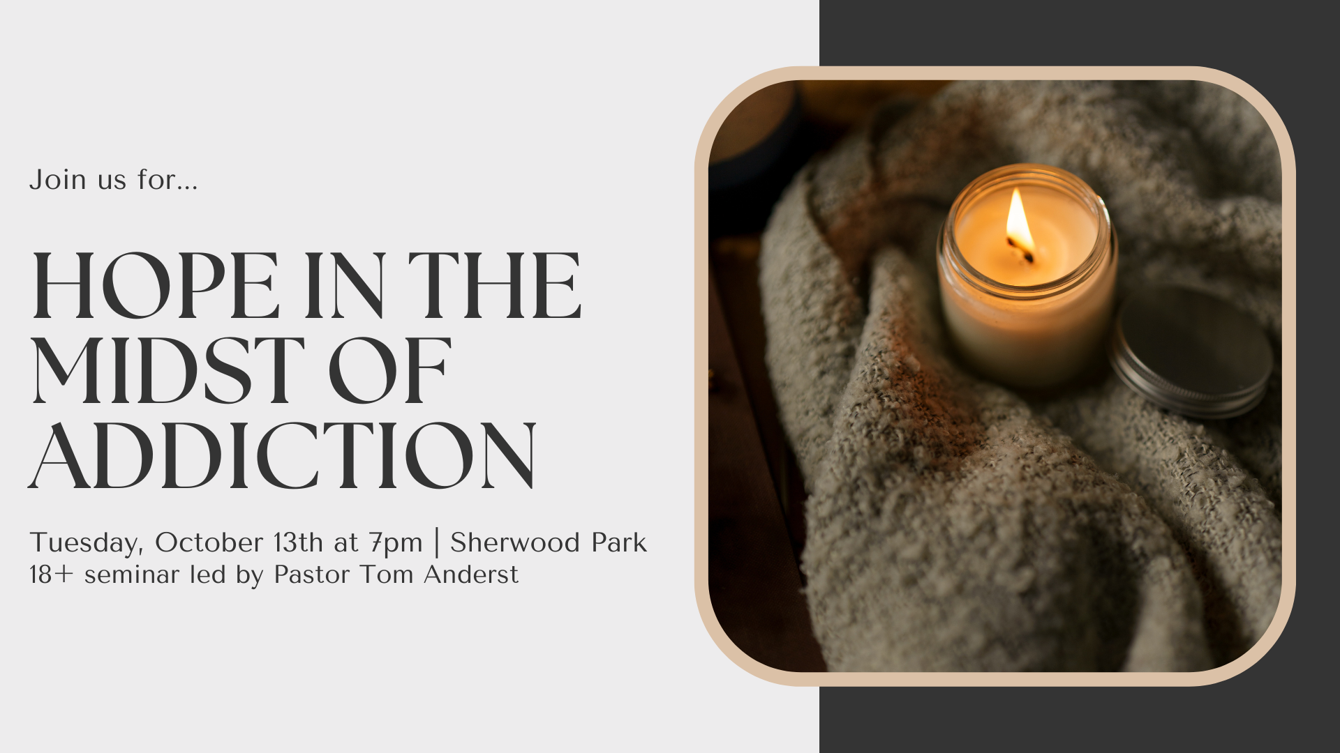 Hope in the Midst of Addiction Seminar 