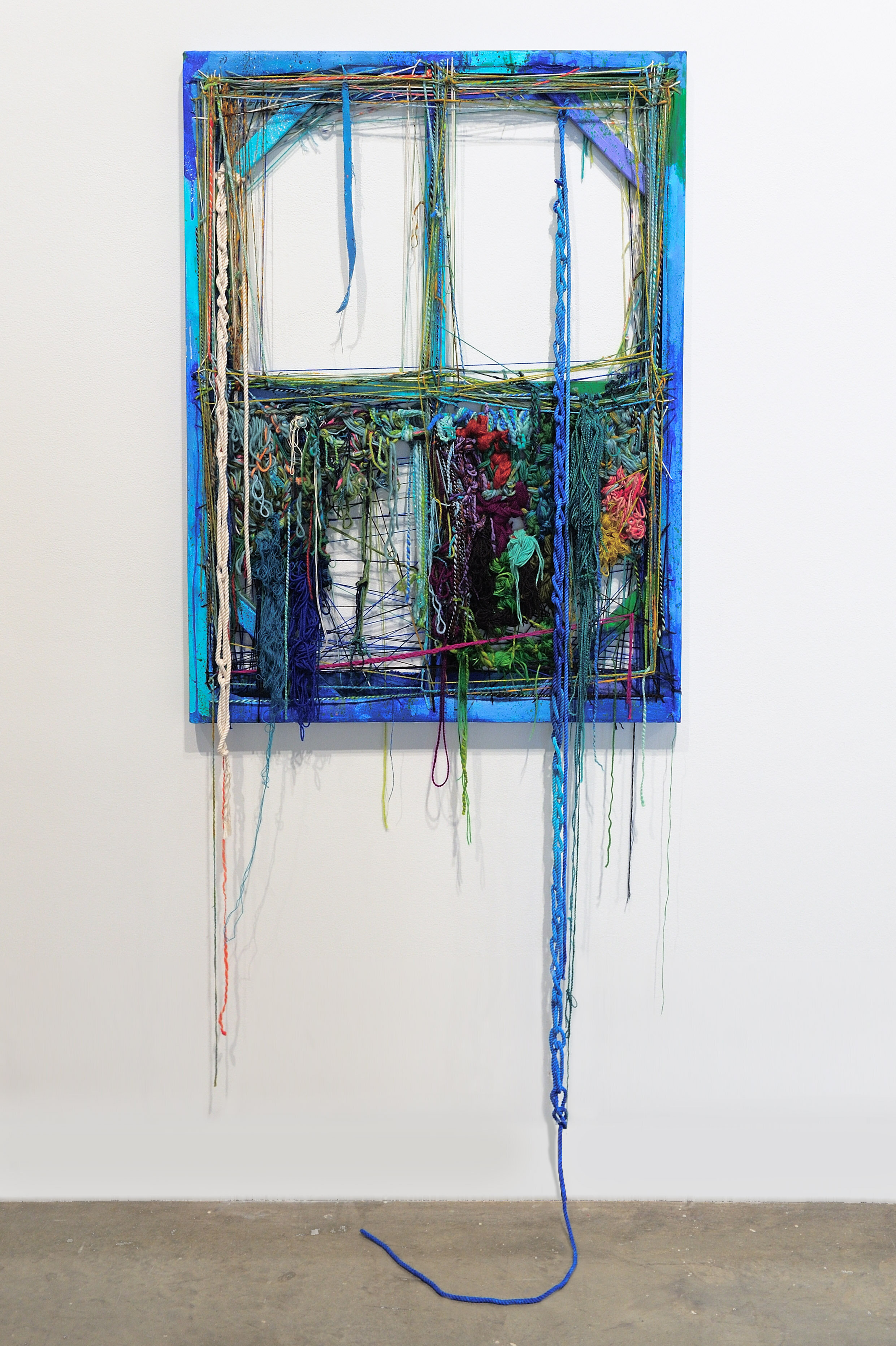 Blue night window
