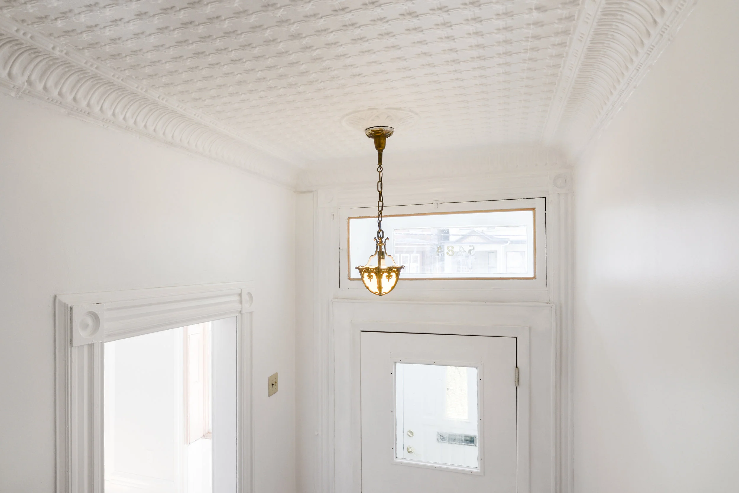 Ceiling detail in this Jersey City Heights renovation.