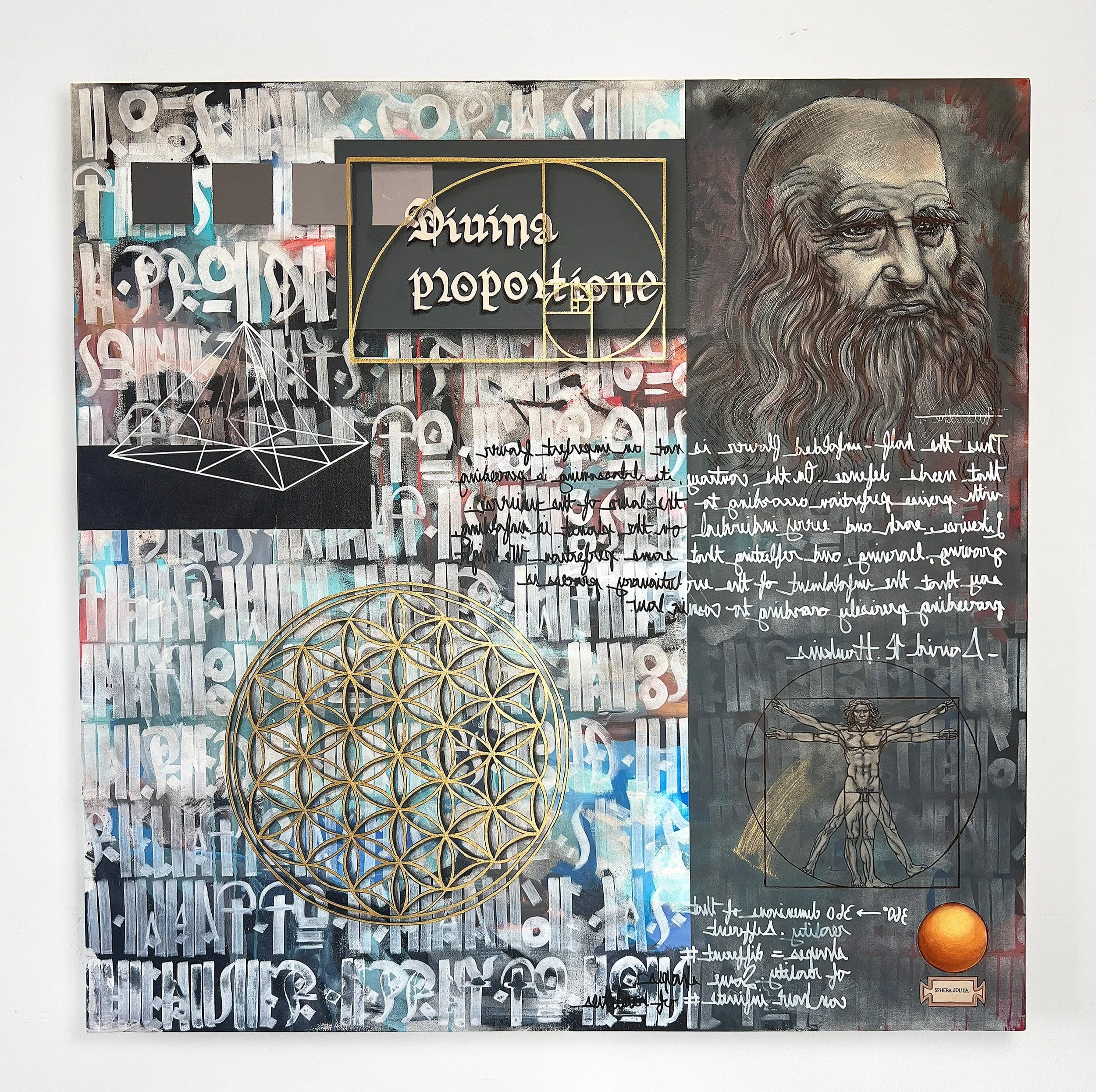  48” x 48”   Acrylic and aerosol on Canvas 