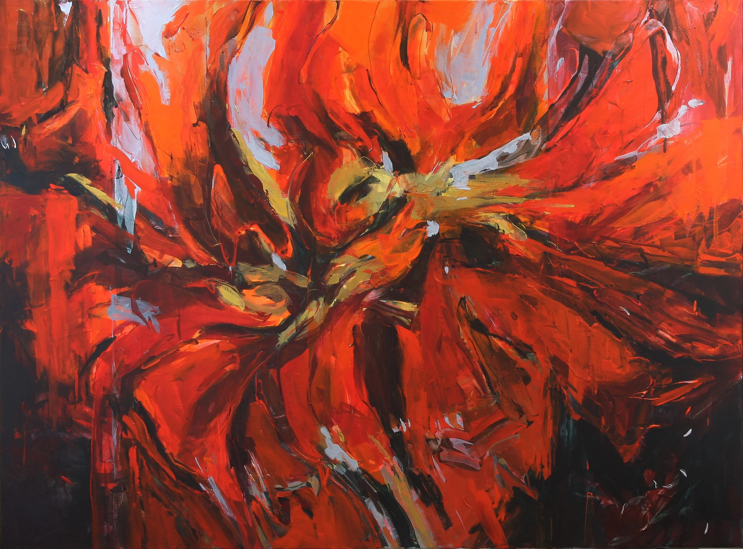Coral Spinner 2018 40’’ x 54’’ oil on canvas