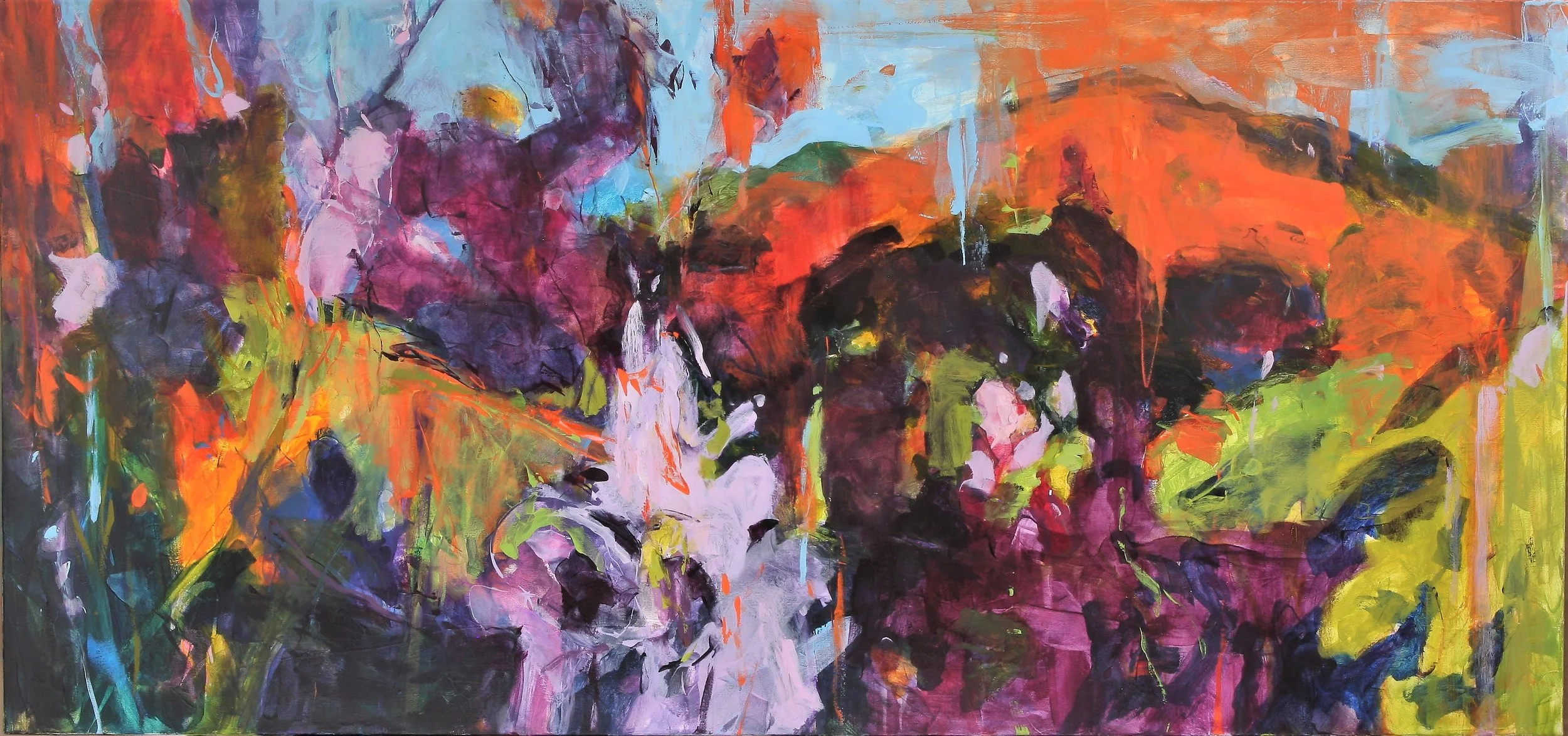 Wild Approach I 2017 34’’ x 72’’ oil on canvas
