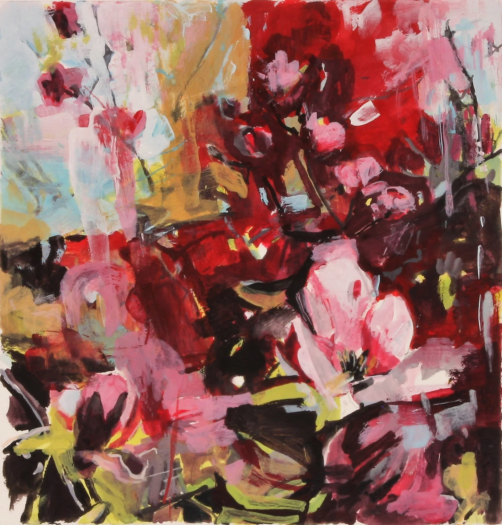Private Garden Gouache 2018 7.25’’ x 7’’ gouache on Arches