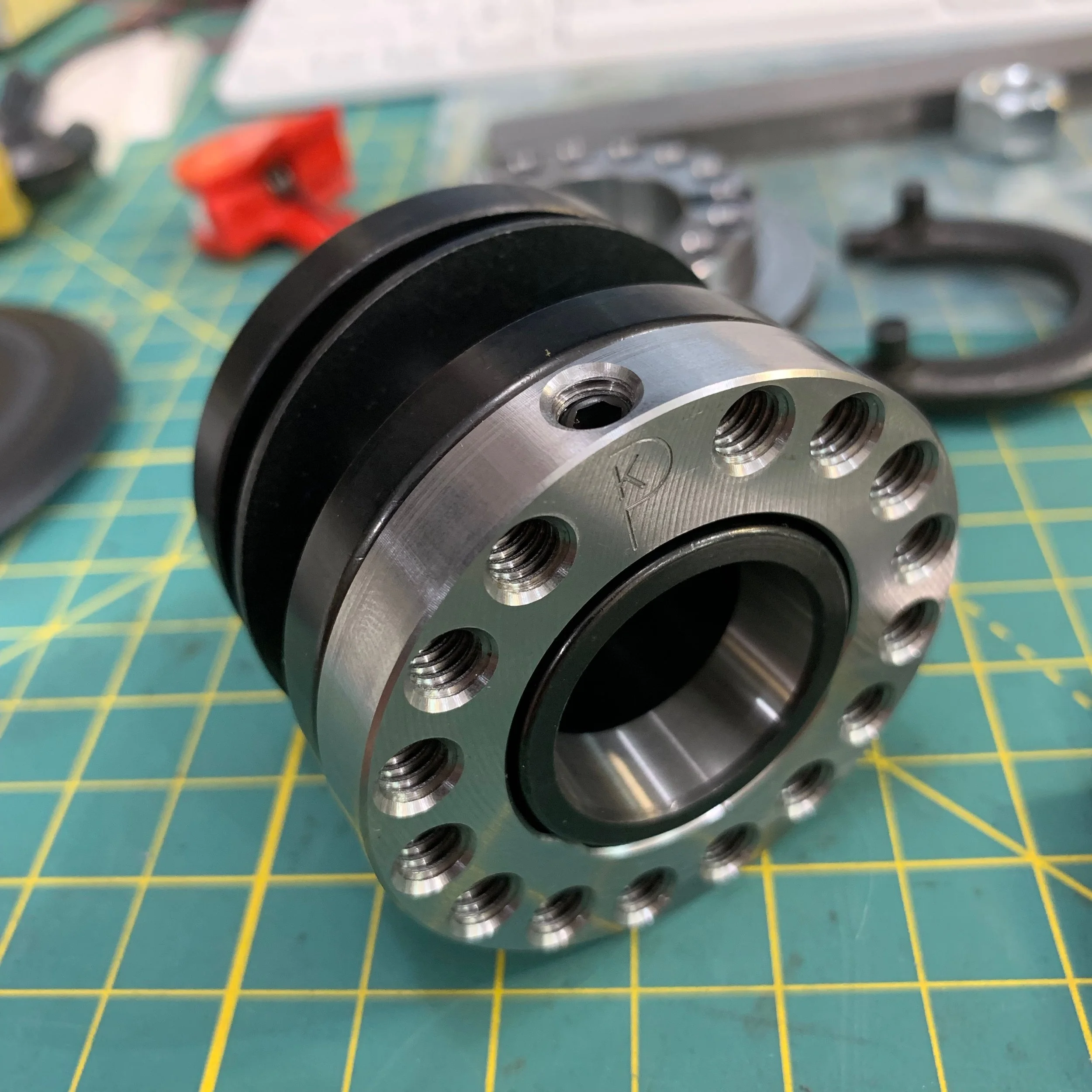 The KP B-200 Balancing Ring mounted on the Sopko Model 200 adapter.