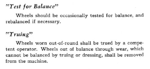 From A Handbook On Tool Room Grinding , Norton Abrasives, 1947