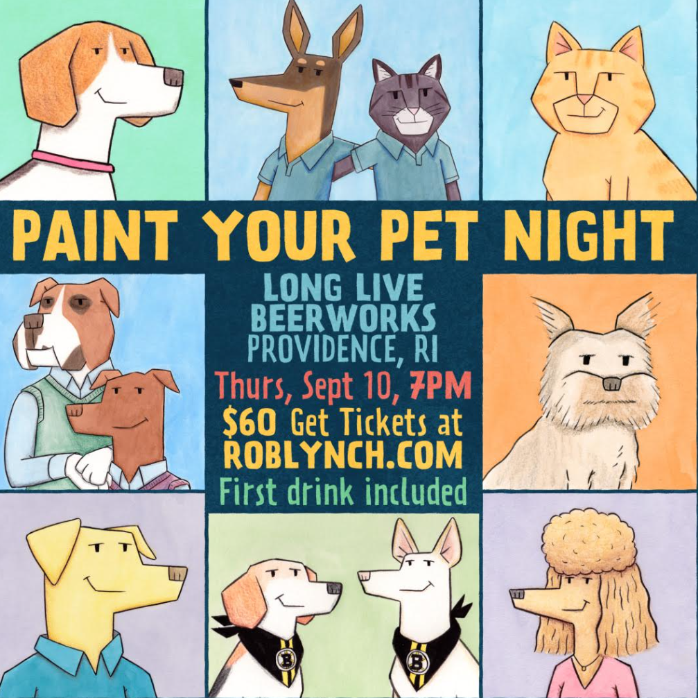 Paint Your Pet Night w/ Rob Lynch (Ticketed)