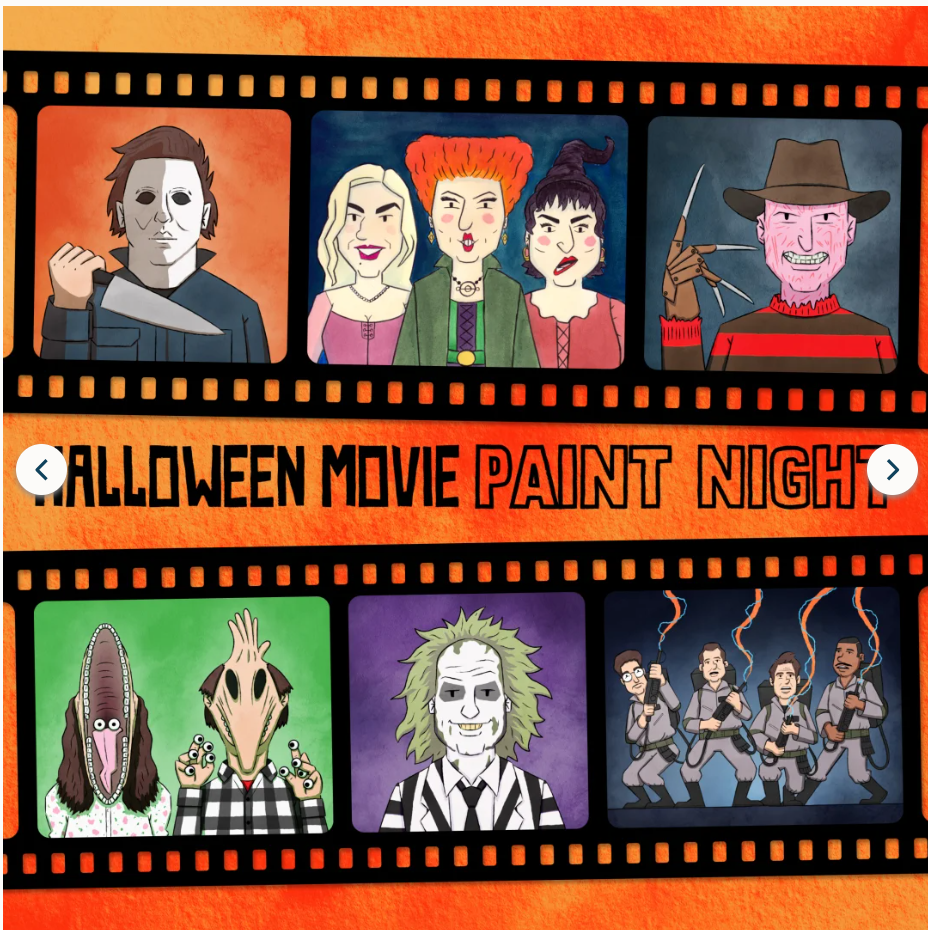 Halloween Movie Paint Night w/ Rob Lynch (Ticketed)