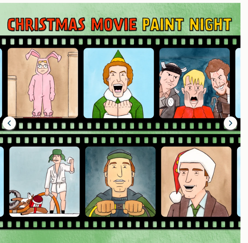 Christmas Movie Paint Night w/ Rob Lynch (Ticketed)