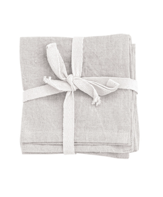 Stonewashed Linen Cocktail Napkin (set of 4)