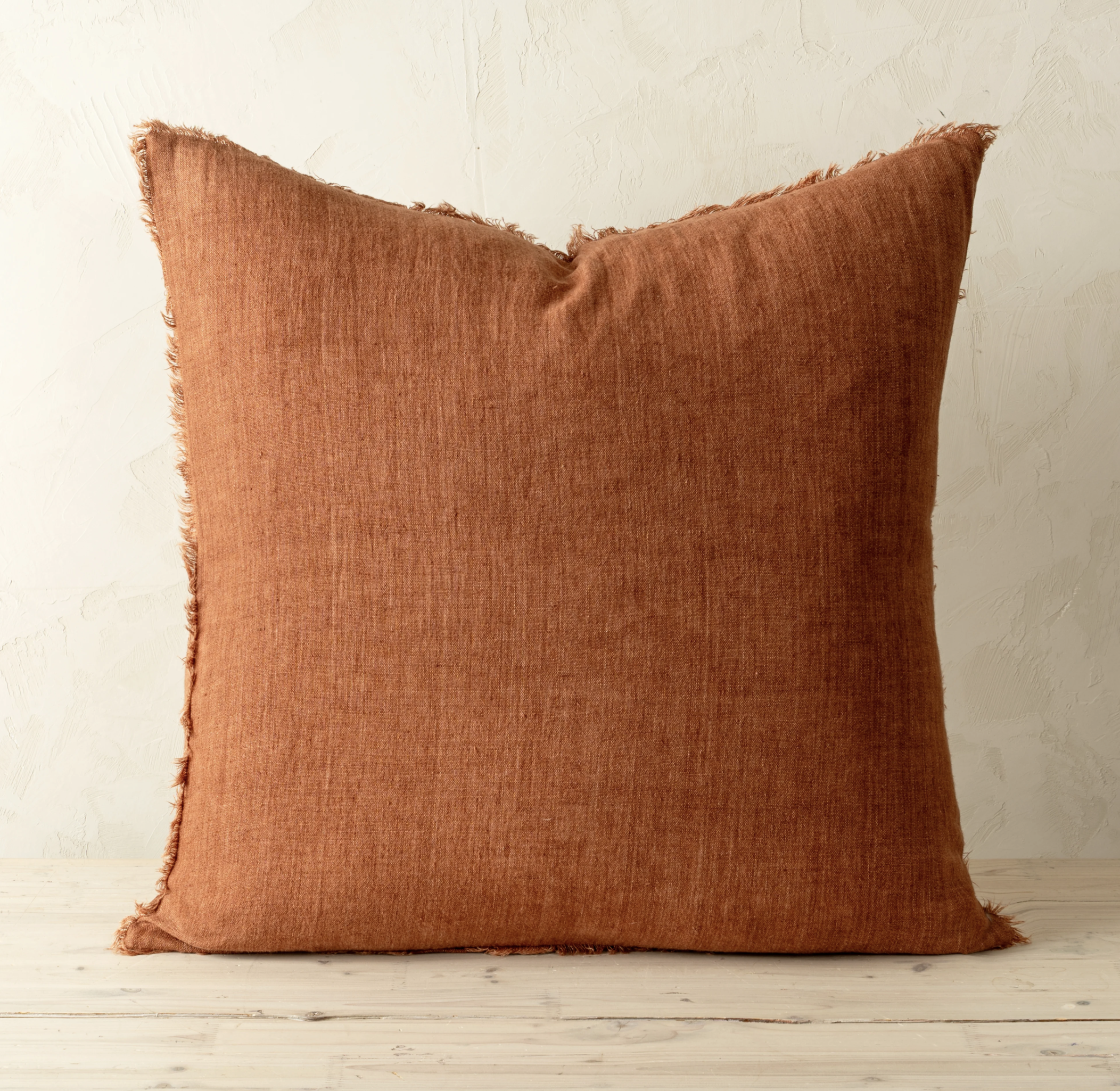 Umber Linen Toss Cushion 24x24"