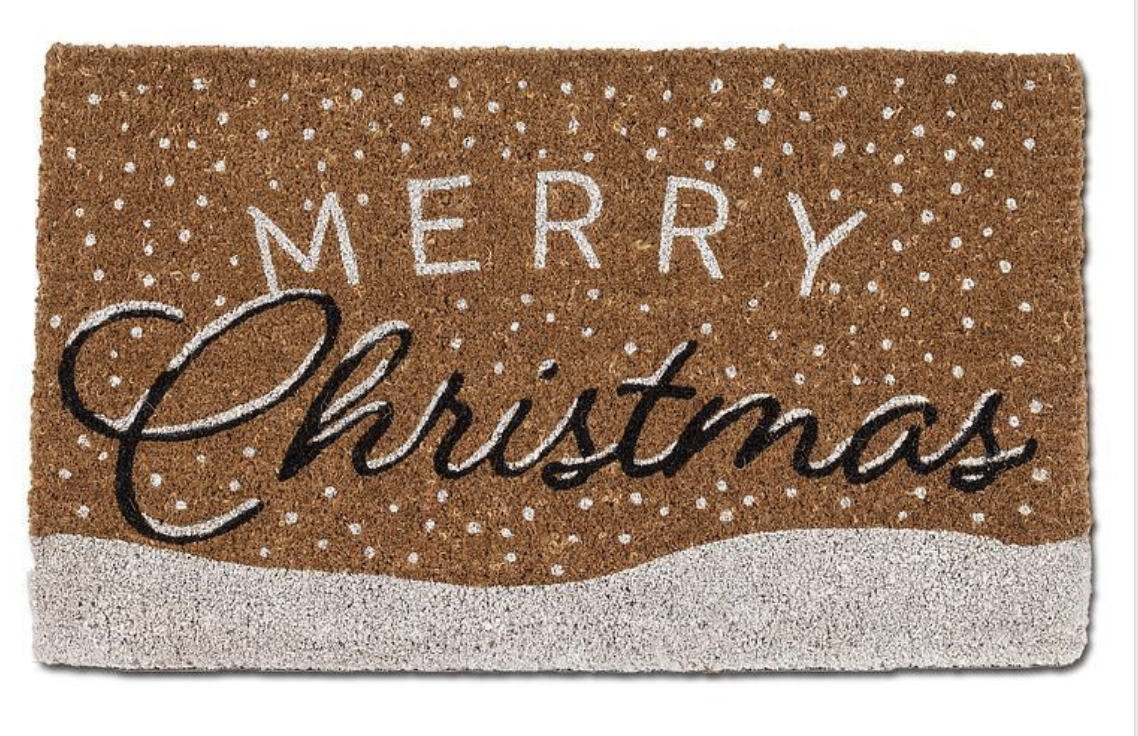 Snowy Christmas Doormat