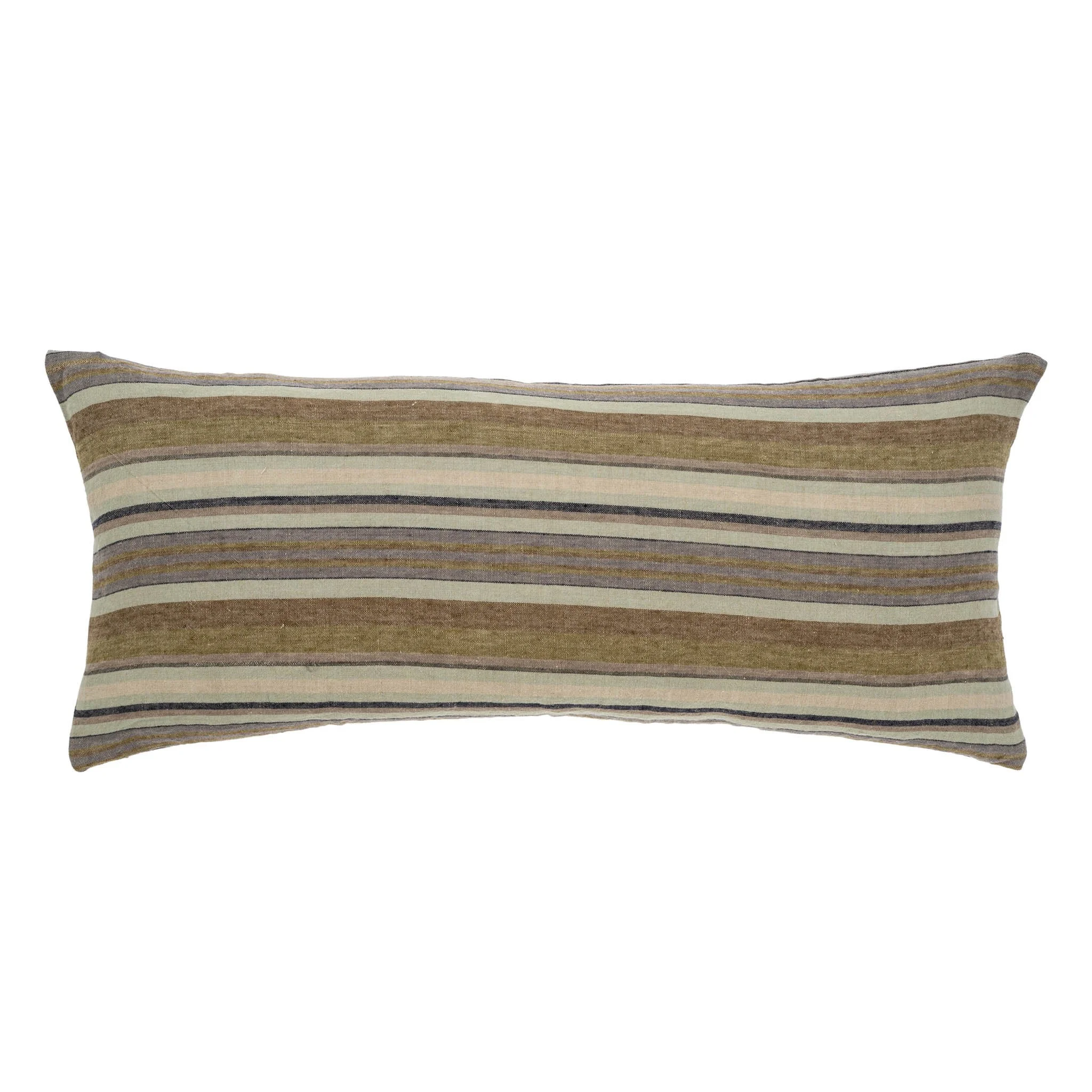 Seychelles Stripped Linen Pillow