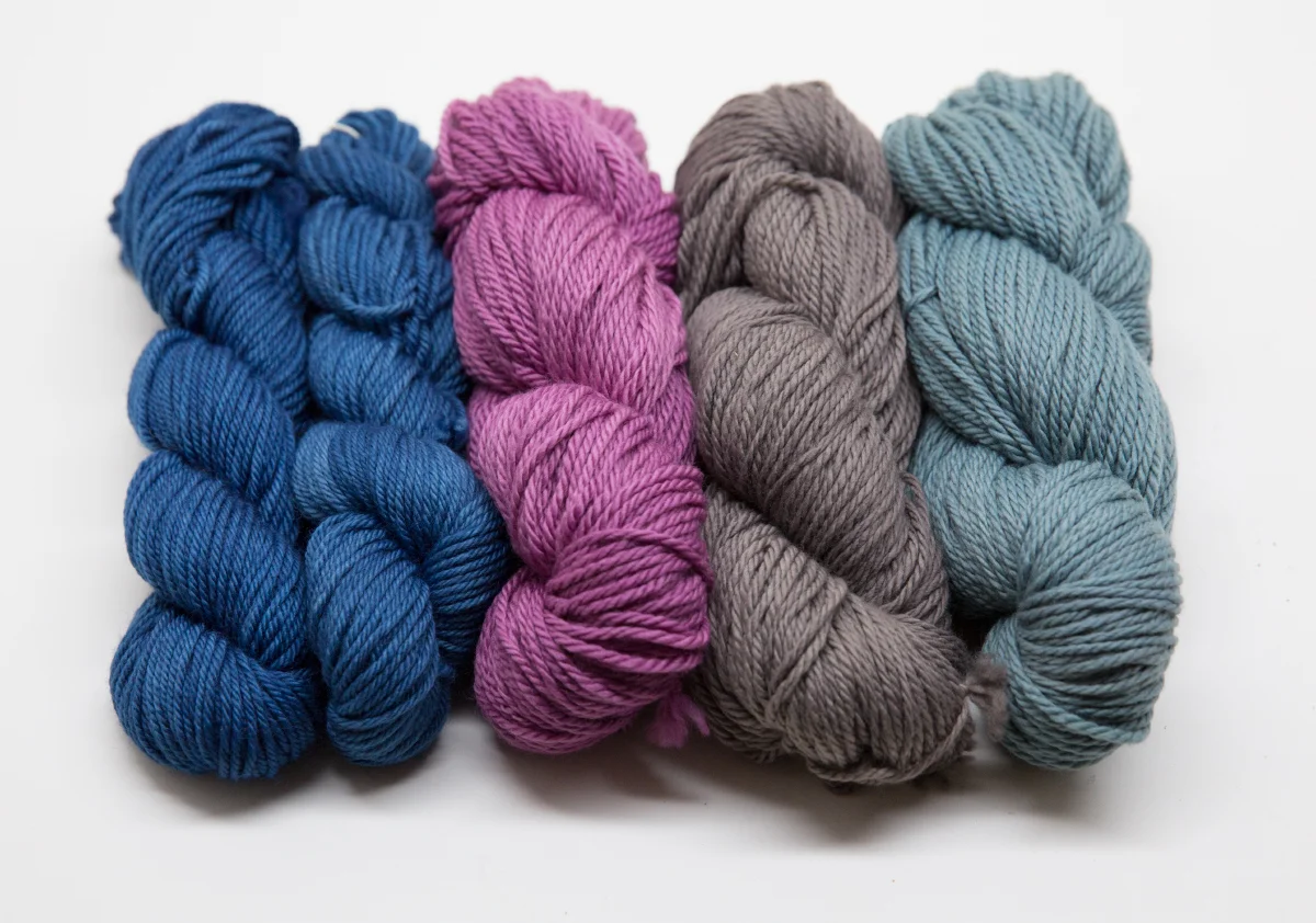 Dyeing wool with natural dyes