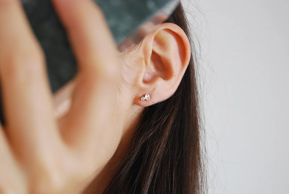 Mini Silver Earrings