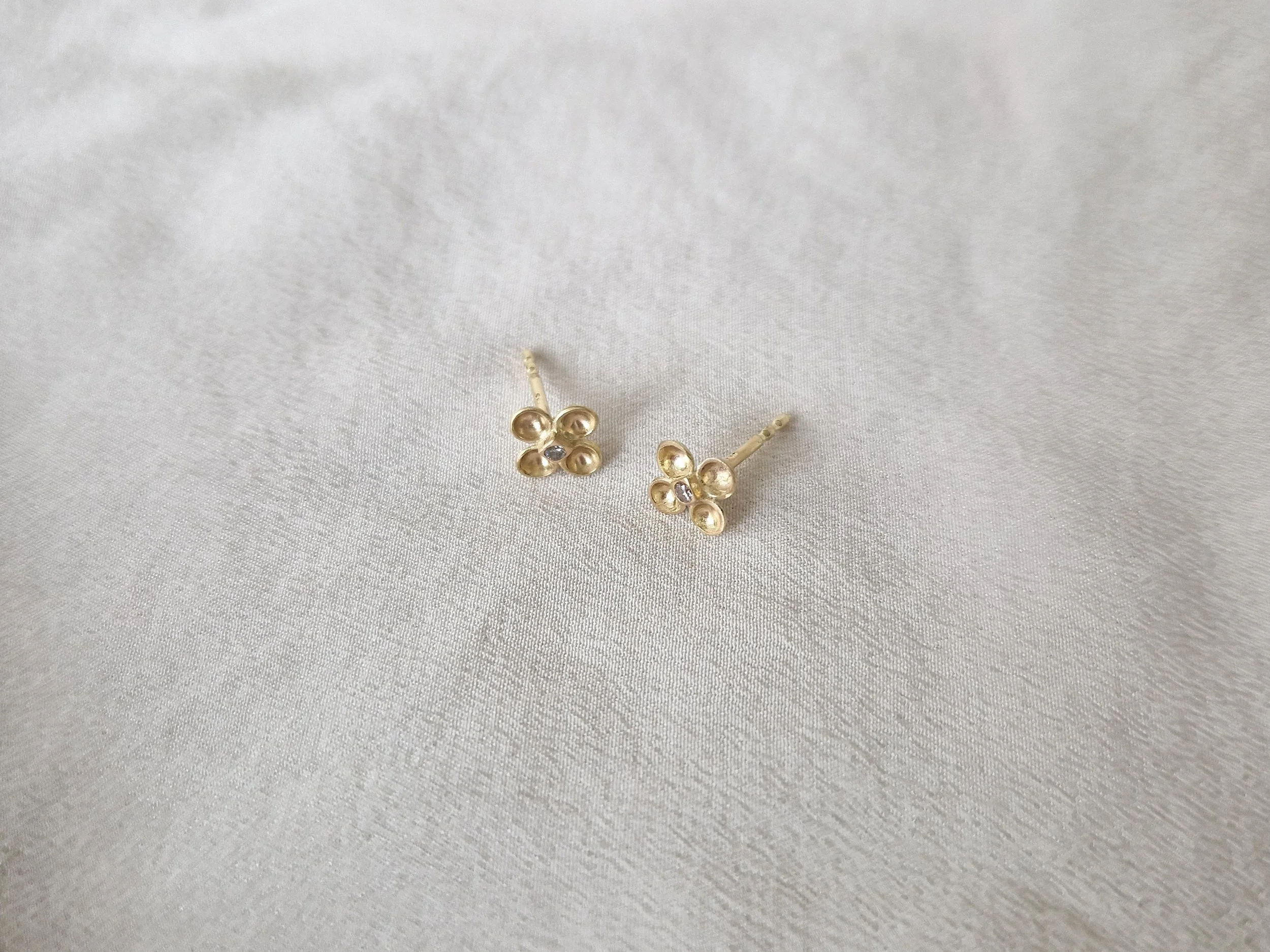 Bliss Flower Diamond Earrings