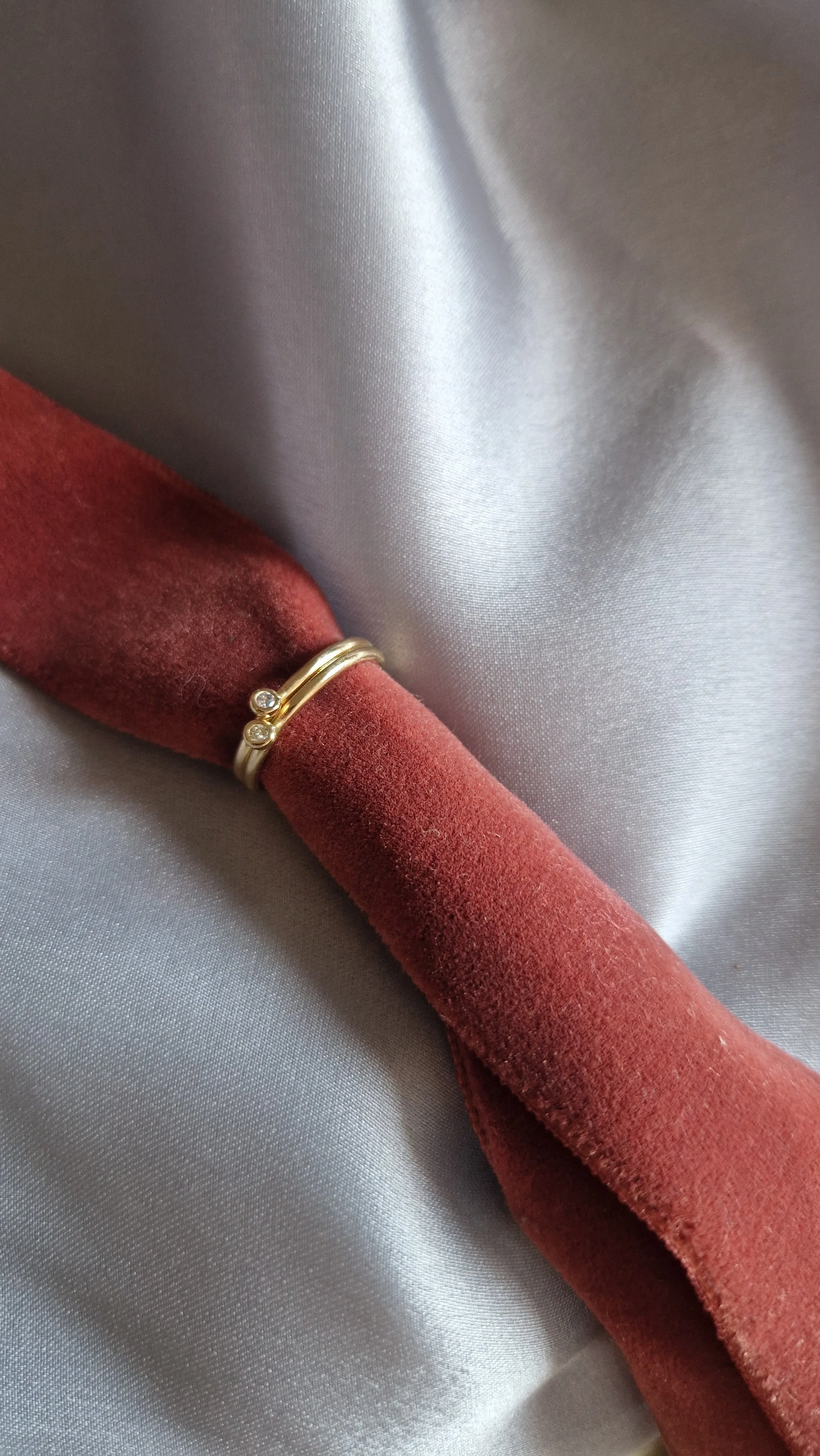 Mini White Ring