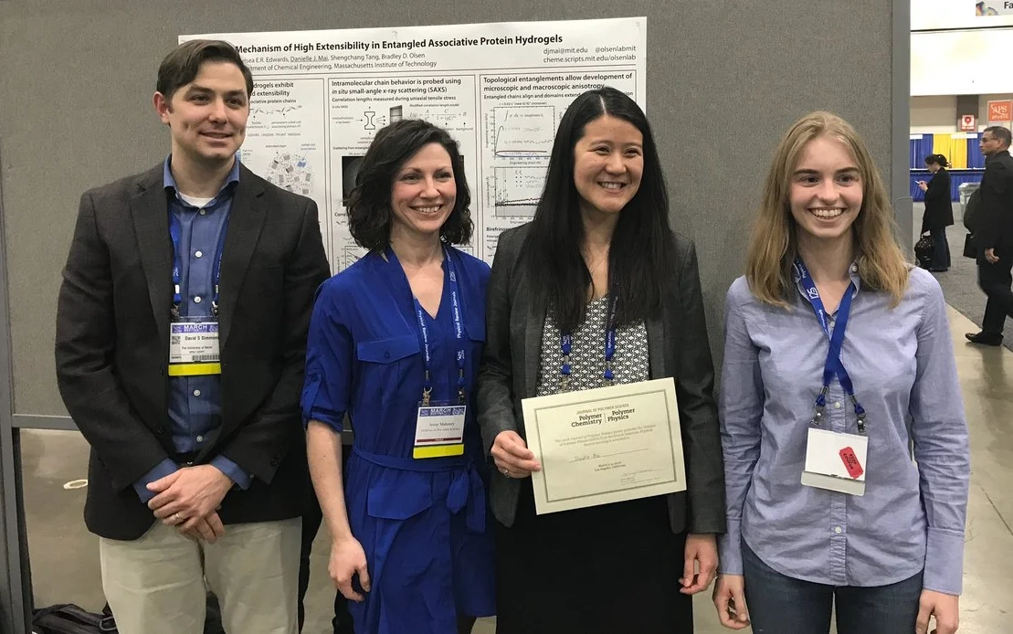 Left-to-right: David Simmons (University of Akron) and Jenny Mahoney (editor of JPSB) with Danielle and Chelsea