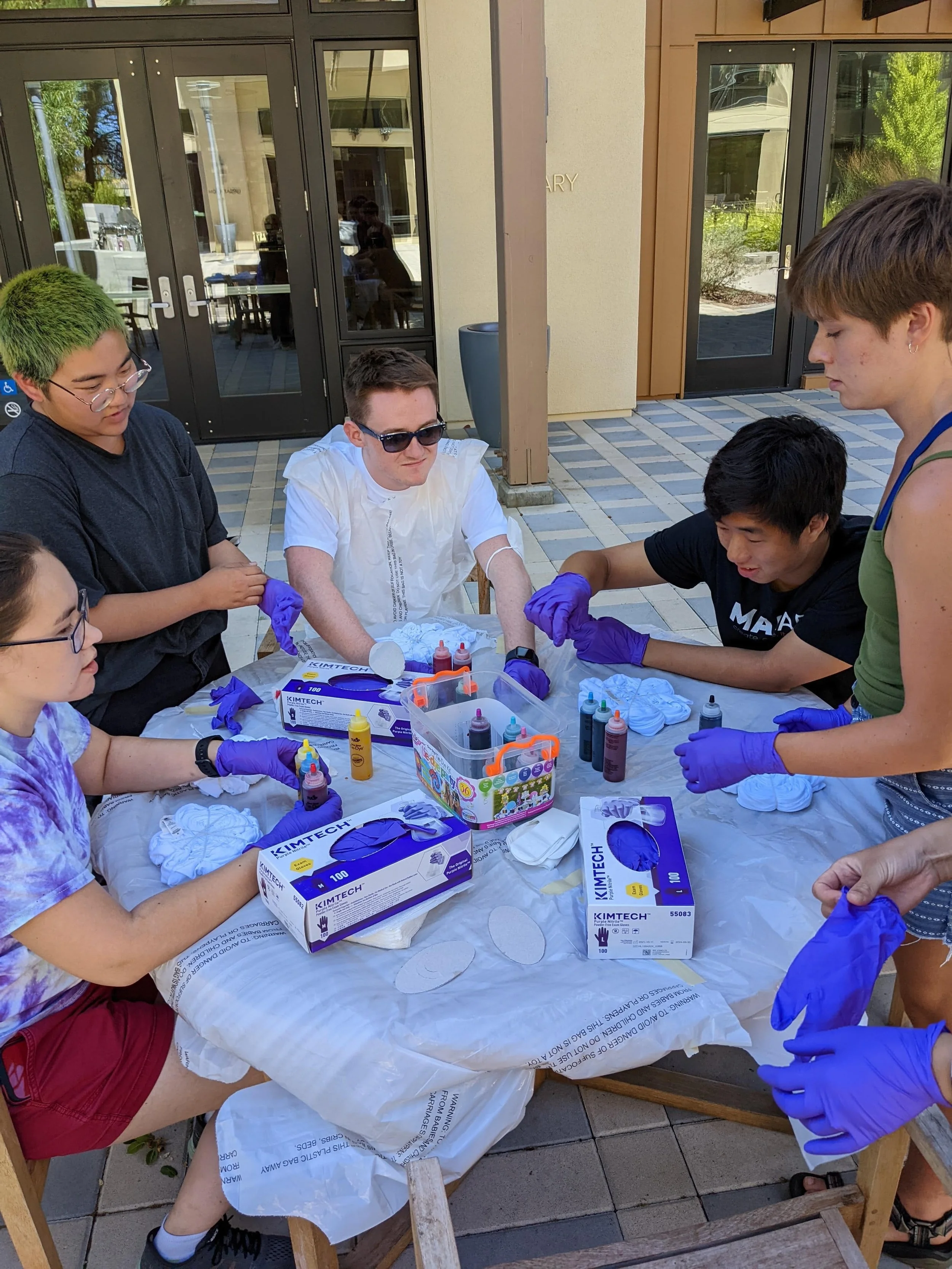 summer social - lab t-shirt tie-dye