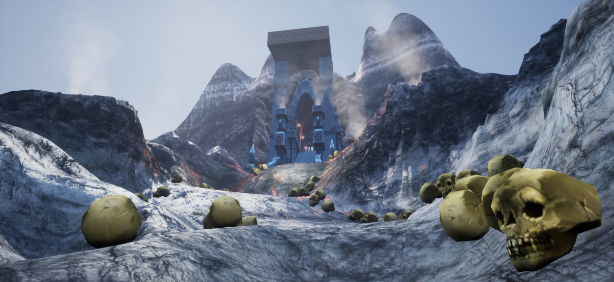 The Path to the Temple Entrance