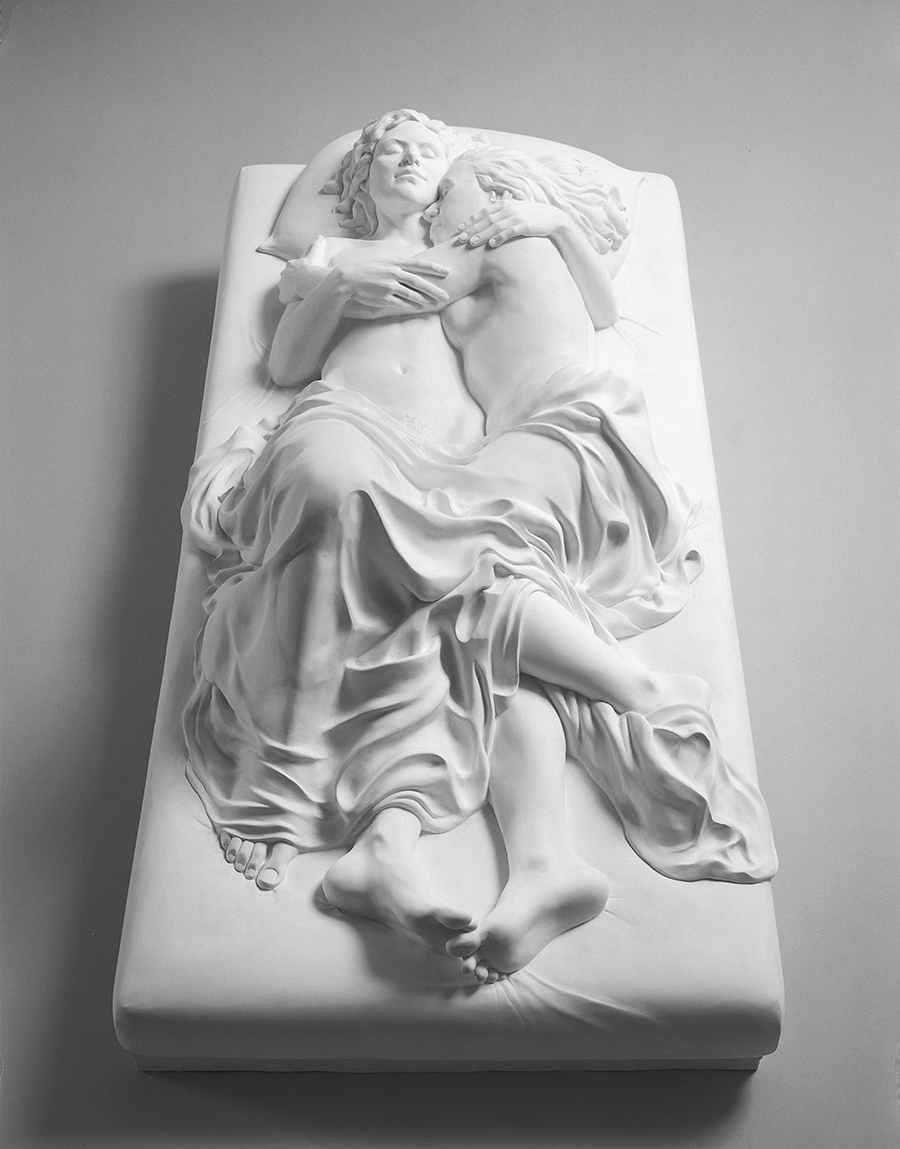  Patricia Cronin, maquette,  Memorial to a Marriage , 2002. Plaster, 53 x 27 x 17 in. 