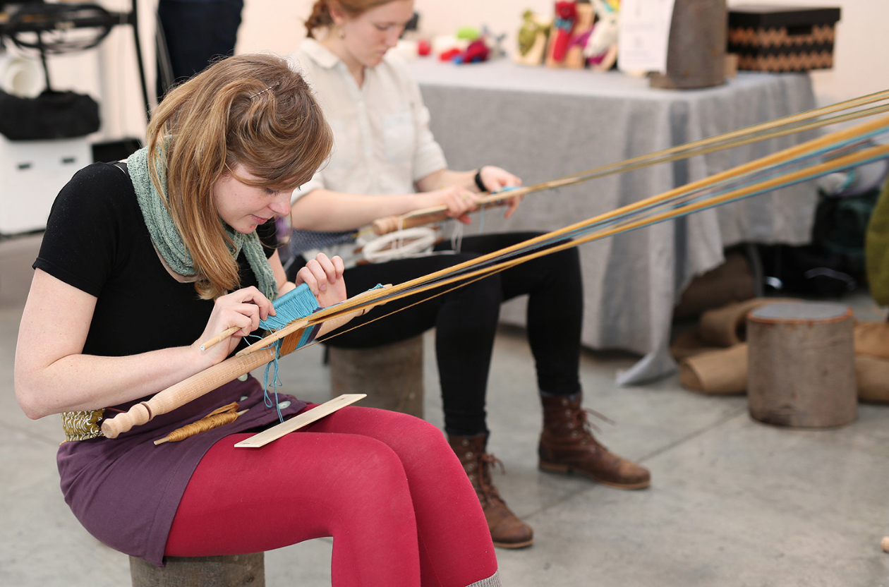 Weaving at the Future of Education Project , Emily Carr University, (In partnership with Nicola Hodges), 2017.