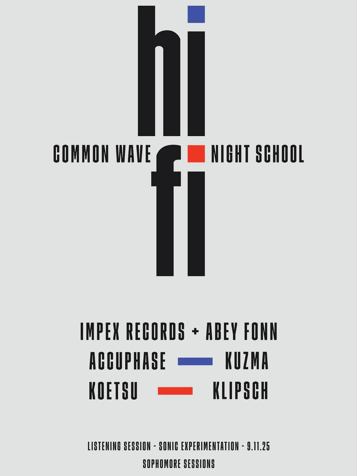 On September 11th, &lt; link in bio &gt; we&rsquo;re excited to welcome Abey Fonn, founder of Impex Records, as the next curator in our Hi-Fi Night School series. Abey has built Impex into one of the most respected audiophile labels in the world, ded