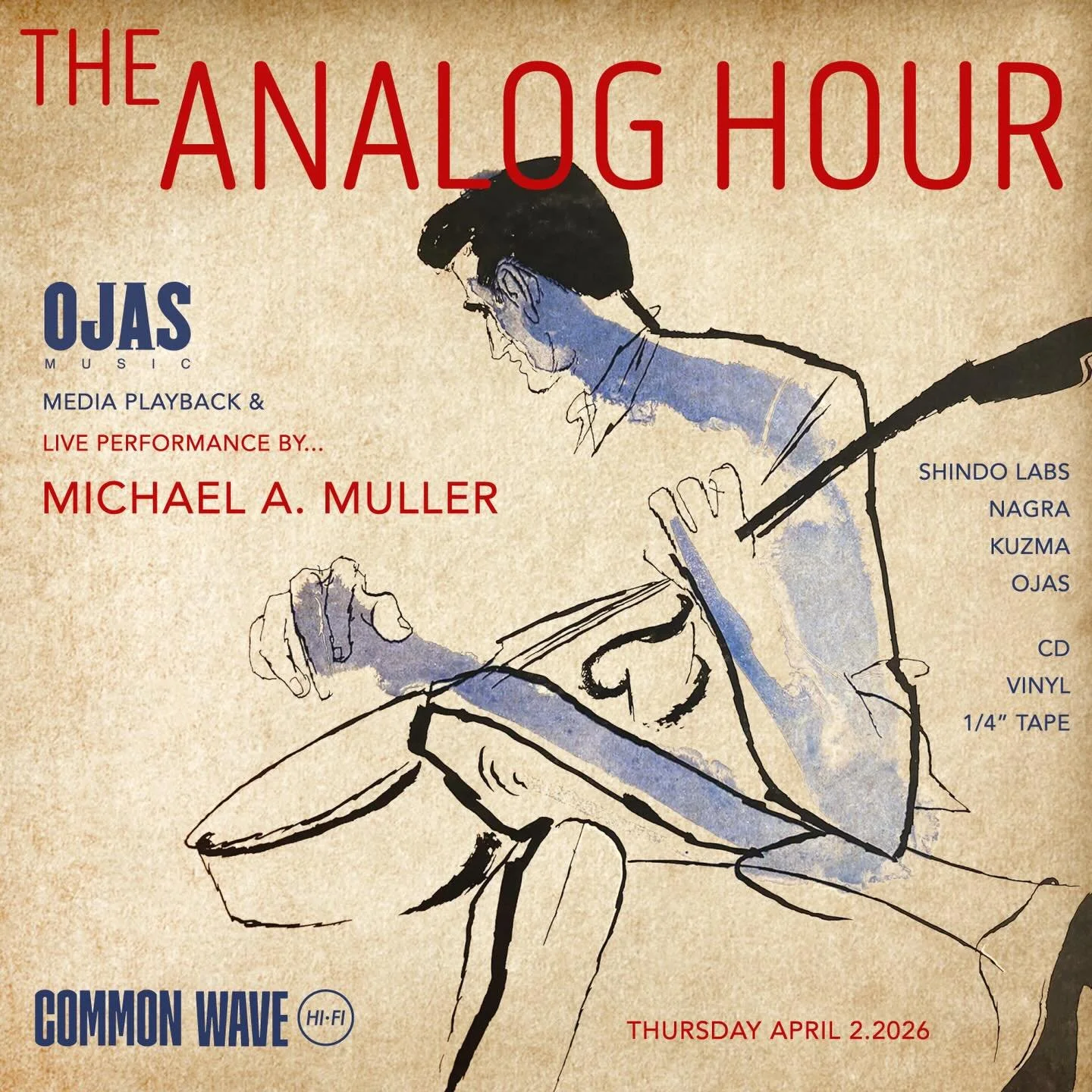 The Analog Hour: An Evening with OJAS Music - Featuring Michael A. Muller

Join us April 2, 2026 for a special edition of The Analog Hour as we welcome OJAS Music and co-founder Michael A. Muller. The evening centers around Unna&mdash;the label&rsquo