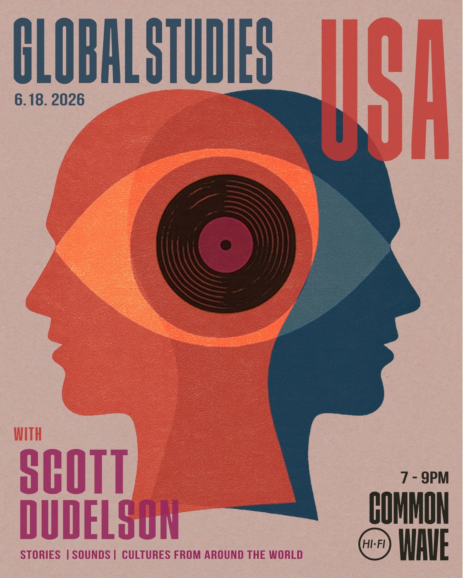 Join us June 18th as Global Studies continues with an evening exploring American music through listening, storytelling, and shared conversation. Link in Bio.

Our guest, Scott Dudelson, is a lifelong record collector, acclaimed music photographer, cr