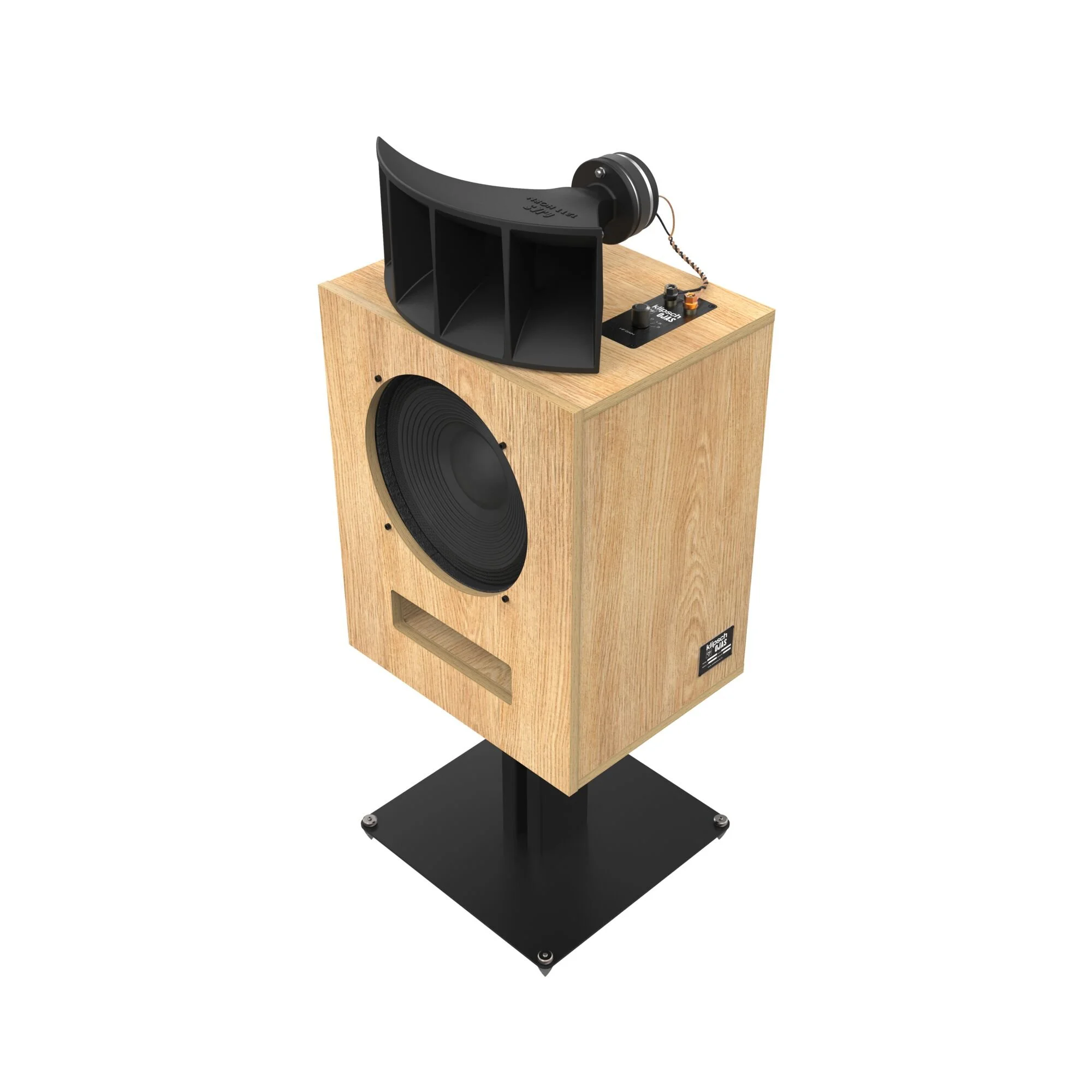 Klipsch x OJAS kO-R1 Multicell Loudspeaker Radial Red Oak Common Wave Hi-Fi  — Common Wave Hi-Fi