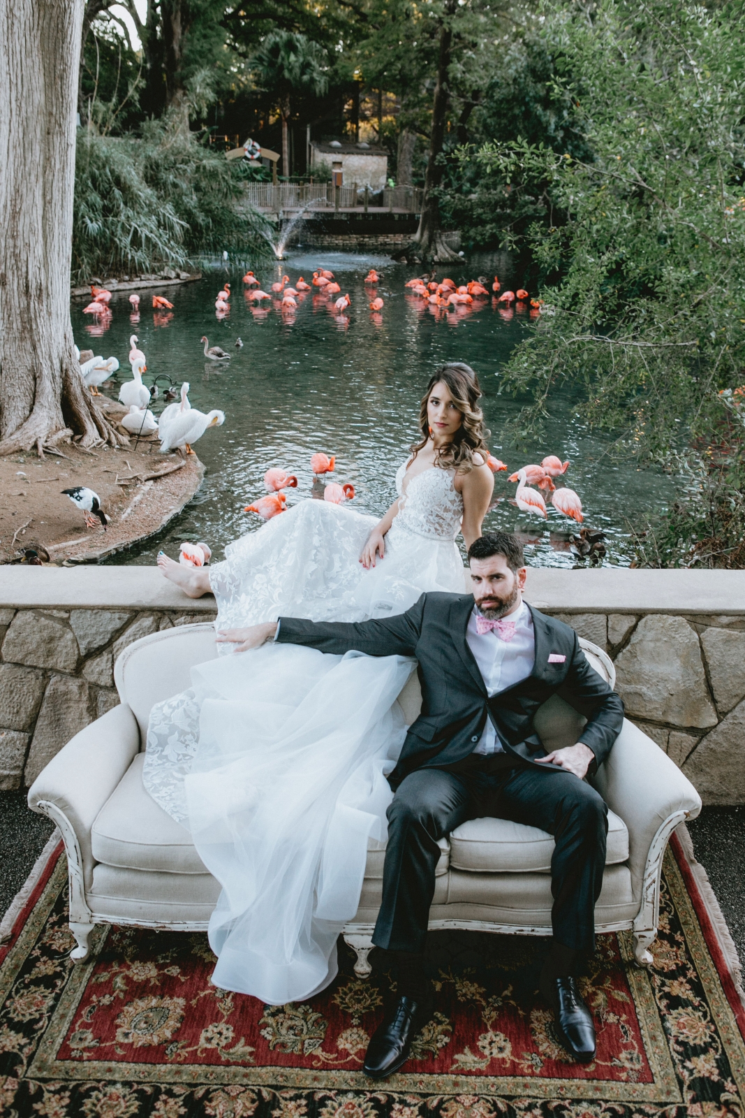 SAN ANTONIO ZOO WEDDING | FLAMINGO SHOOT