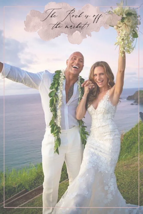 Big congratulations to Dwayne "The Rock" Johnson and Lauren Hashian!