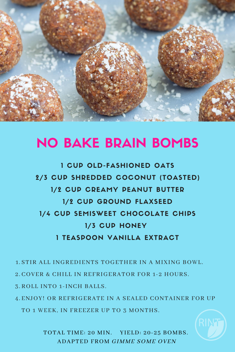 Rhode Island Nutrition Therapy — No Bake Brain Bombs