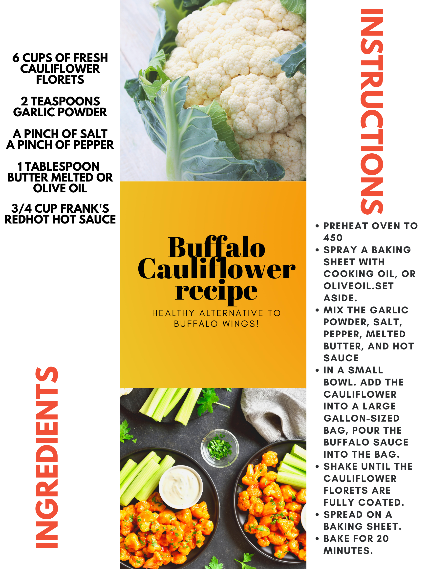 Rhode Island Nutrition Therapy Buffalo Cauliflower Wings