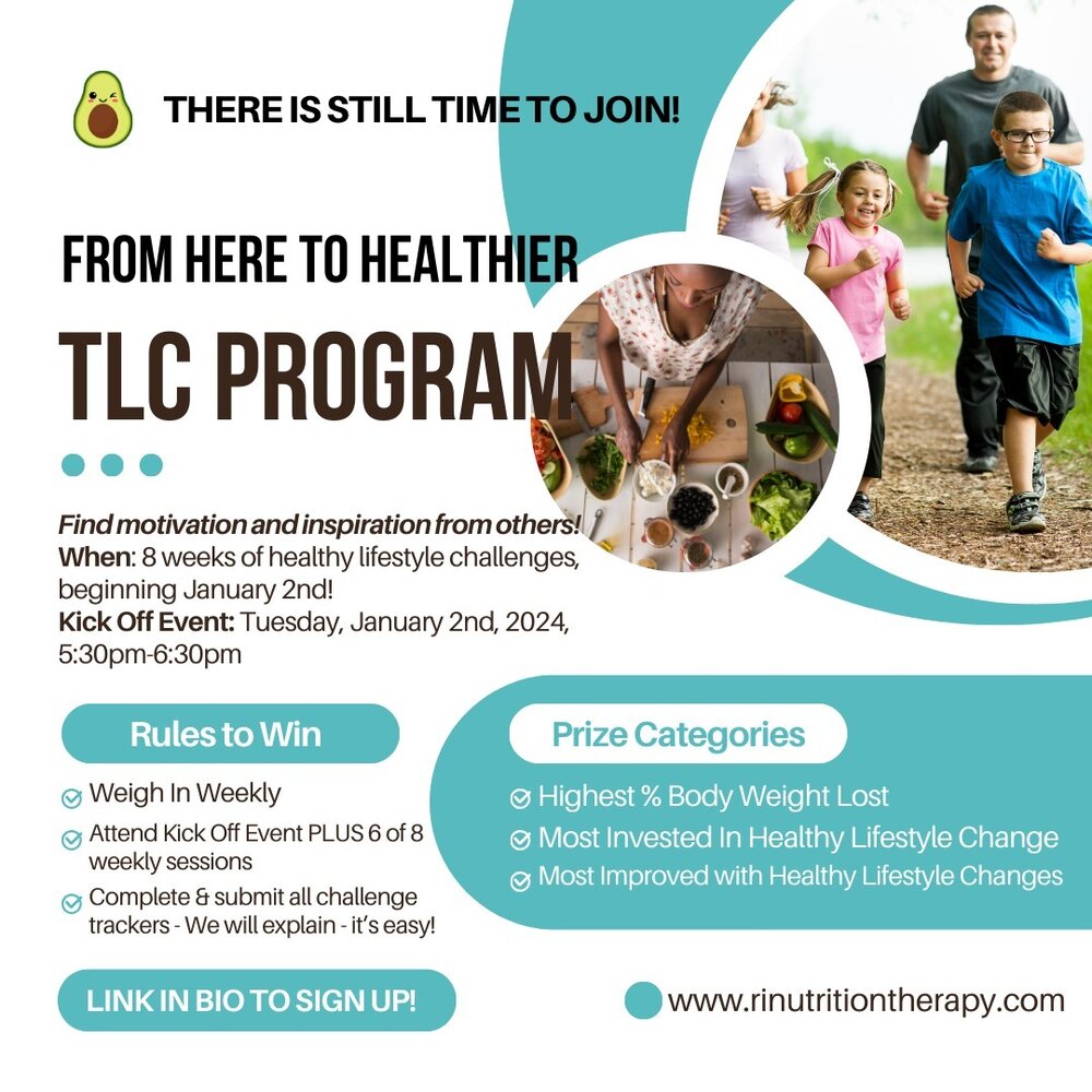 Hi everyone, our newest TLC program for 2024 kicks off January 2nd (TODAY)! 🍏

From Here to Healthier! ✨

Find motivation and inspiration from others!💚

When: 8 weeks of healthy lifestyle challenges, beginning January 2nd!
Kick Off Event: Tuesday, 