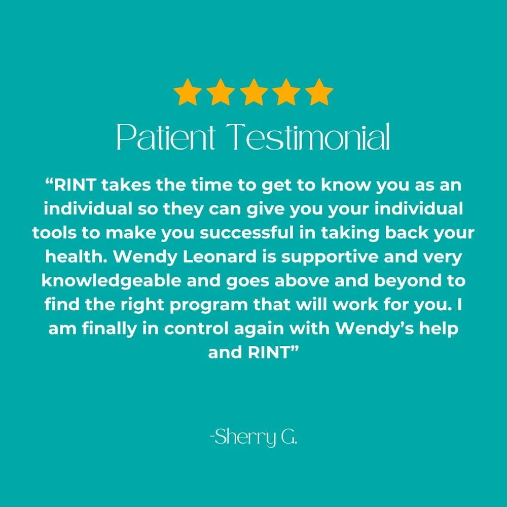 Happy Friday! Take a look at another outstanding testimonial from one of our many happy patients! 

Please remember to leave us a google review or send feedback over to info@rinutritiontherapy.com.

 #testimonial #TestimonialTime #dietitian #dietitia