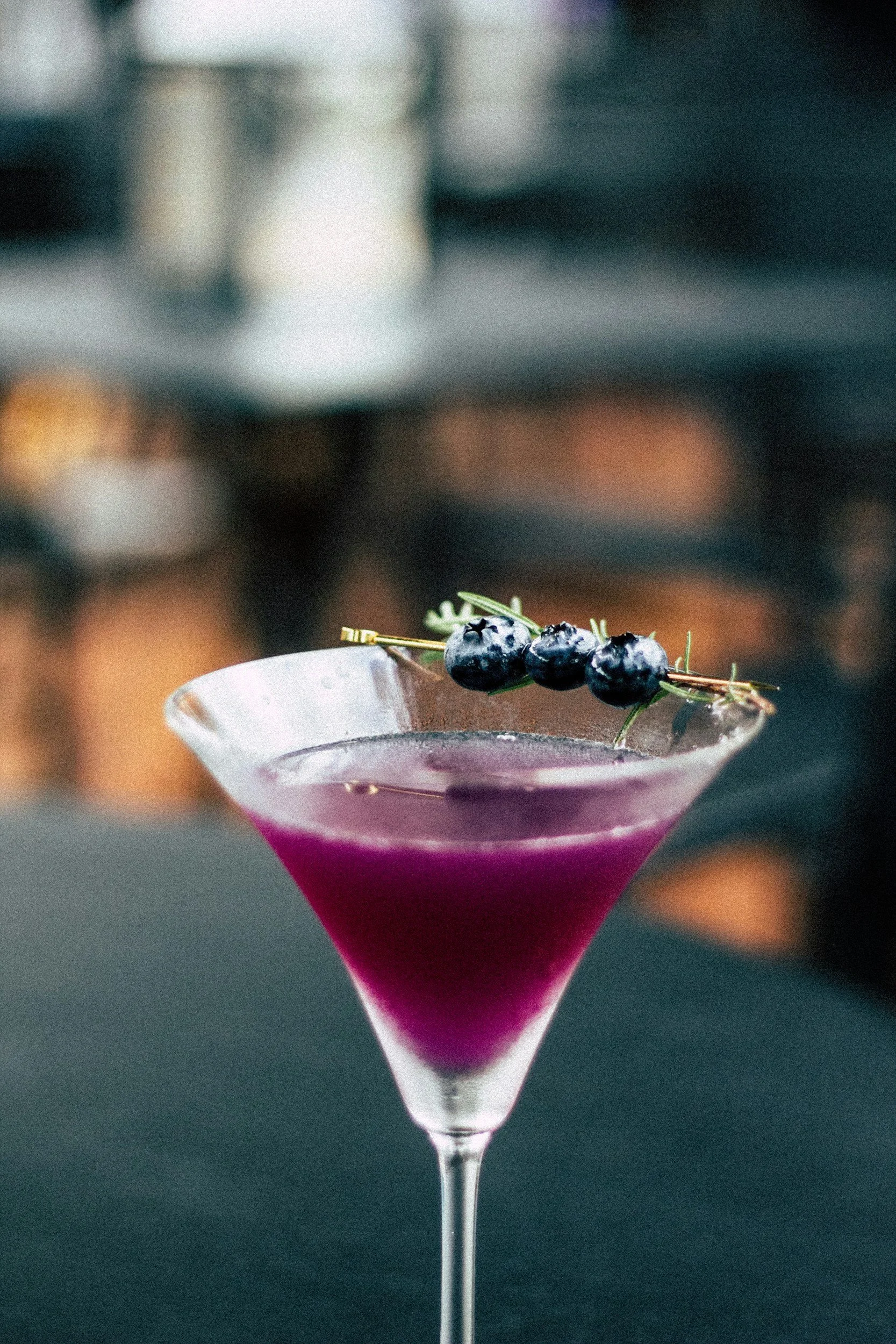 Blueberry Green-Tini Mocktail