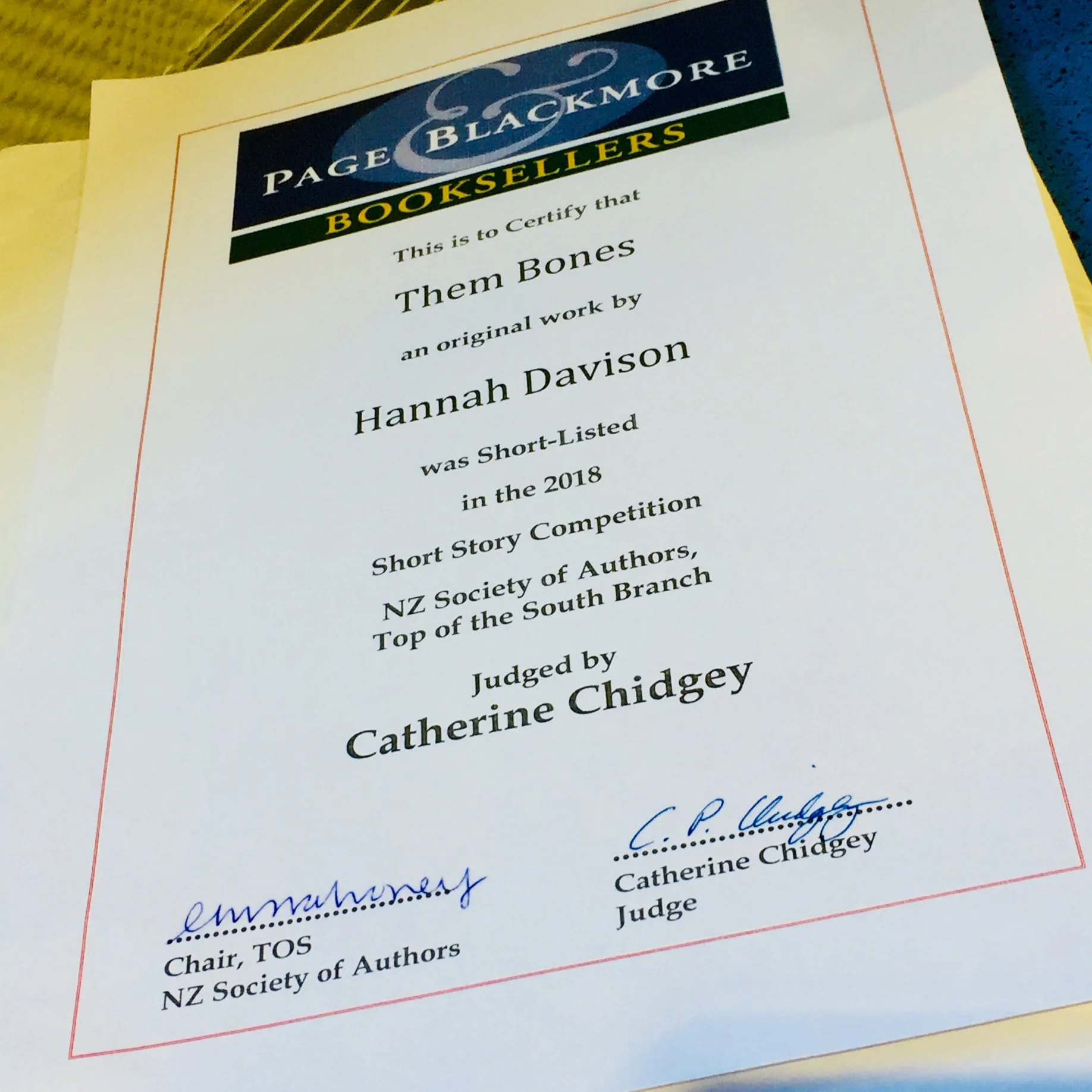 Them Bones short-list certificate.jpg