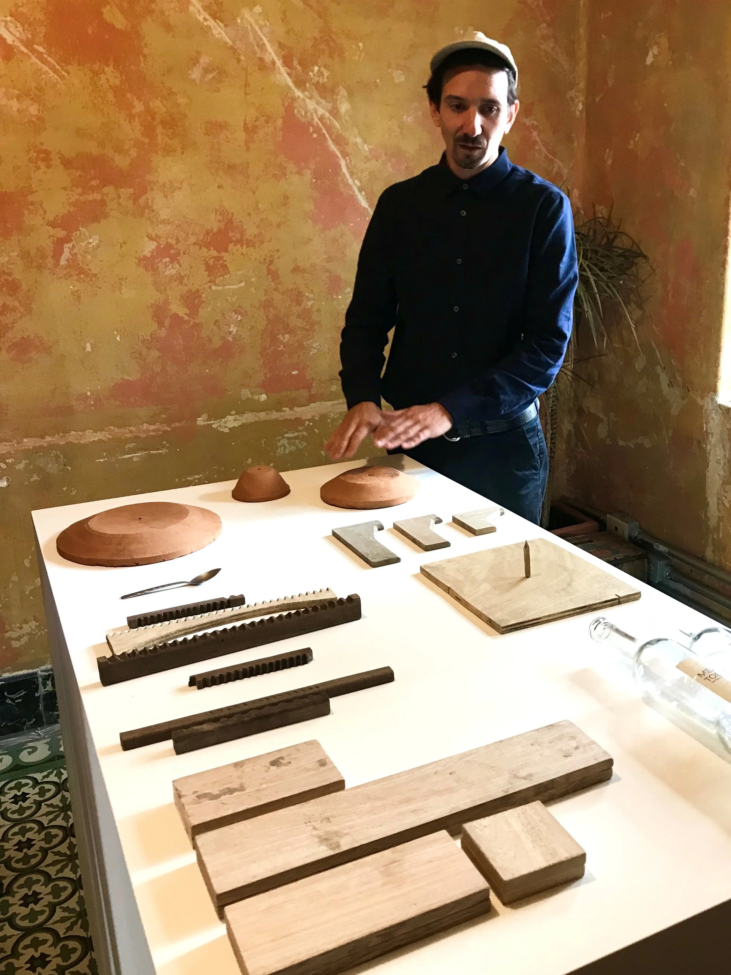El ceramista y ganador del Swiss Design Award Laurin Schaub en Casa Wabi 2018