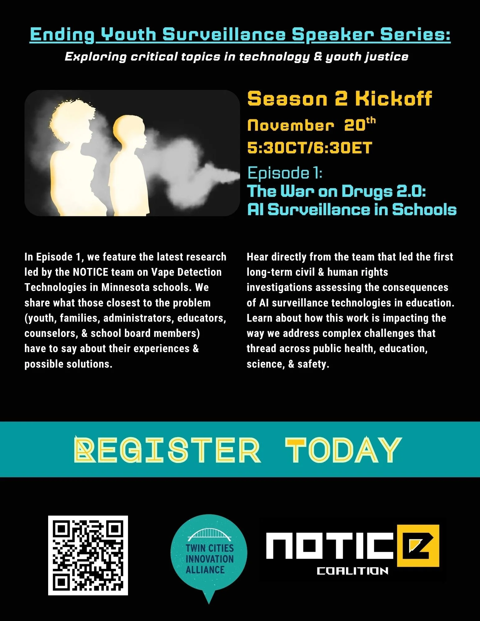 Ending Youth Surveillance Season 2 Kickoff