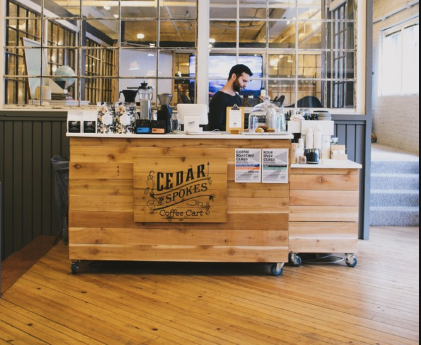 The original cart at Makers Workspaces