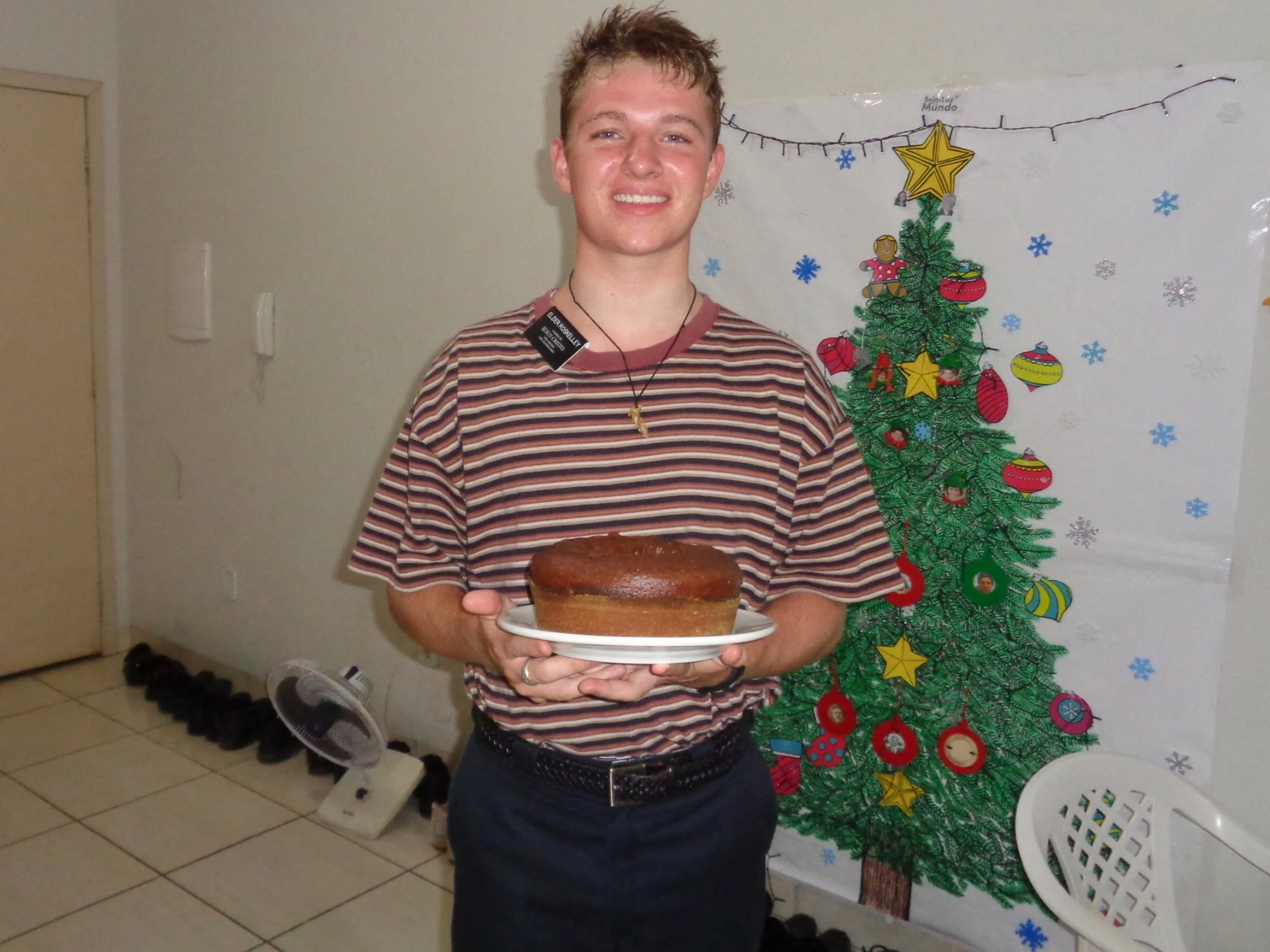 Our neighbor's Bday was Sunday so we made him a cake. Here is the cake.