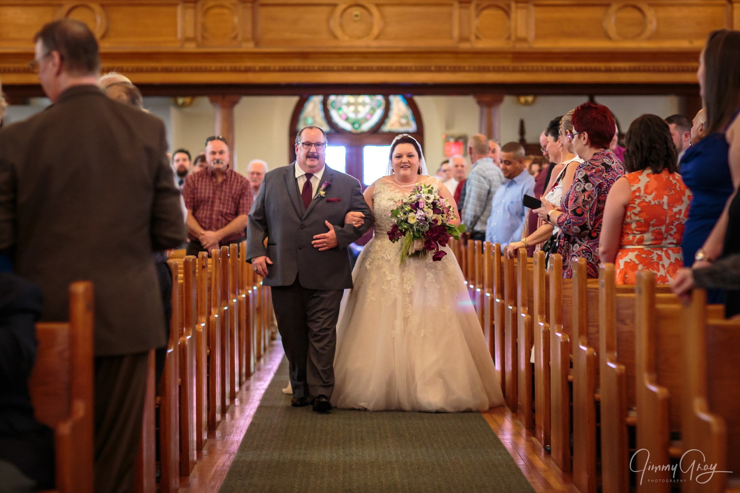 CT Wedding Photography - Jimmy Gray Photo - Baltic, CT - St. Mary’s Church - Shot For Kady Provost Photography