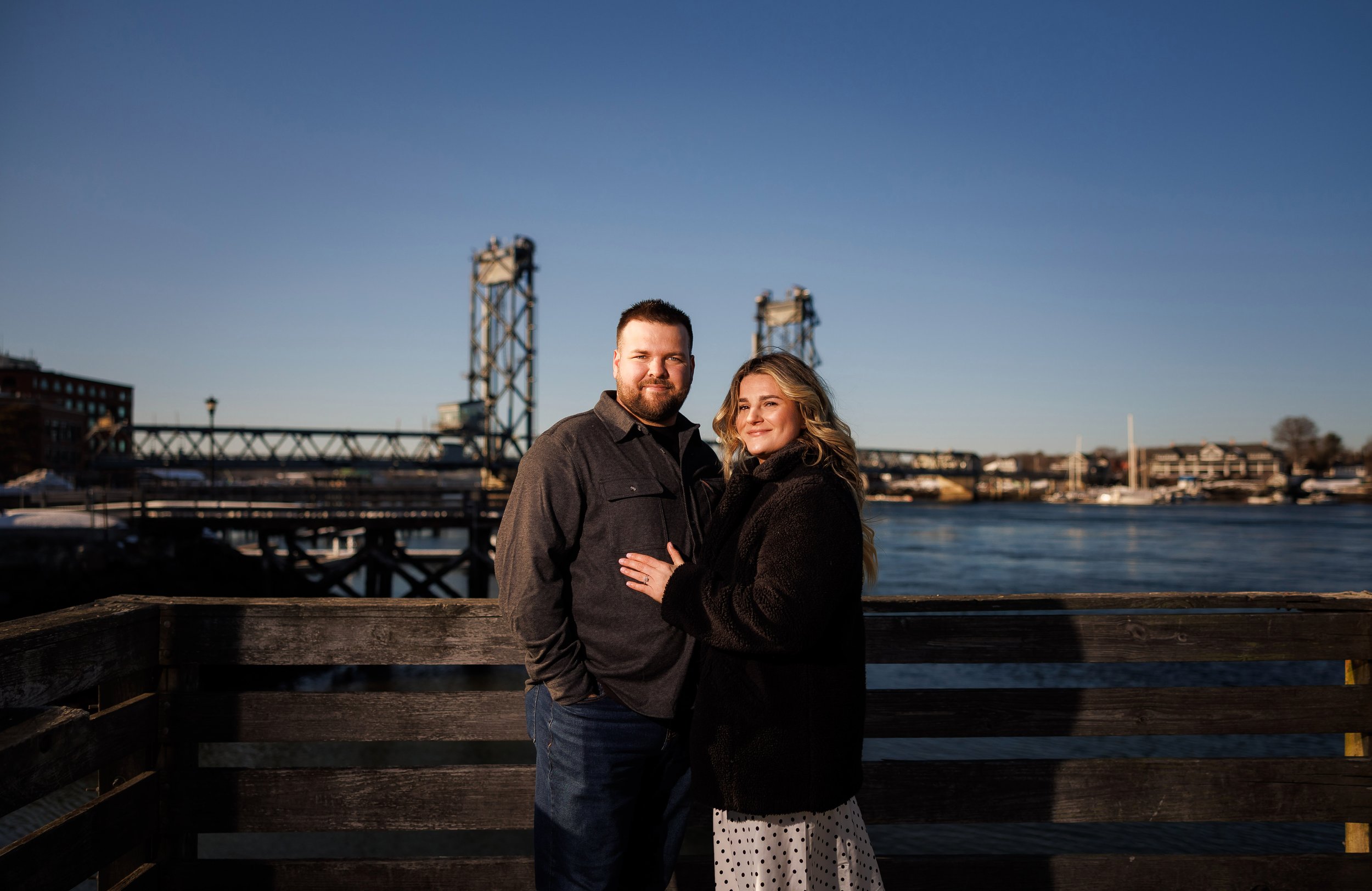 Vanessa &amp; Nick’s Winter Engagement Photos in Portsmouth, NH