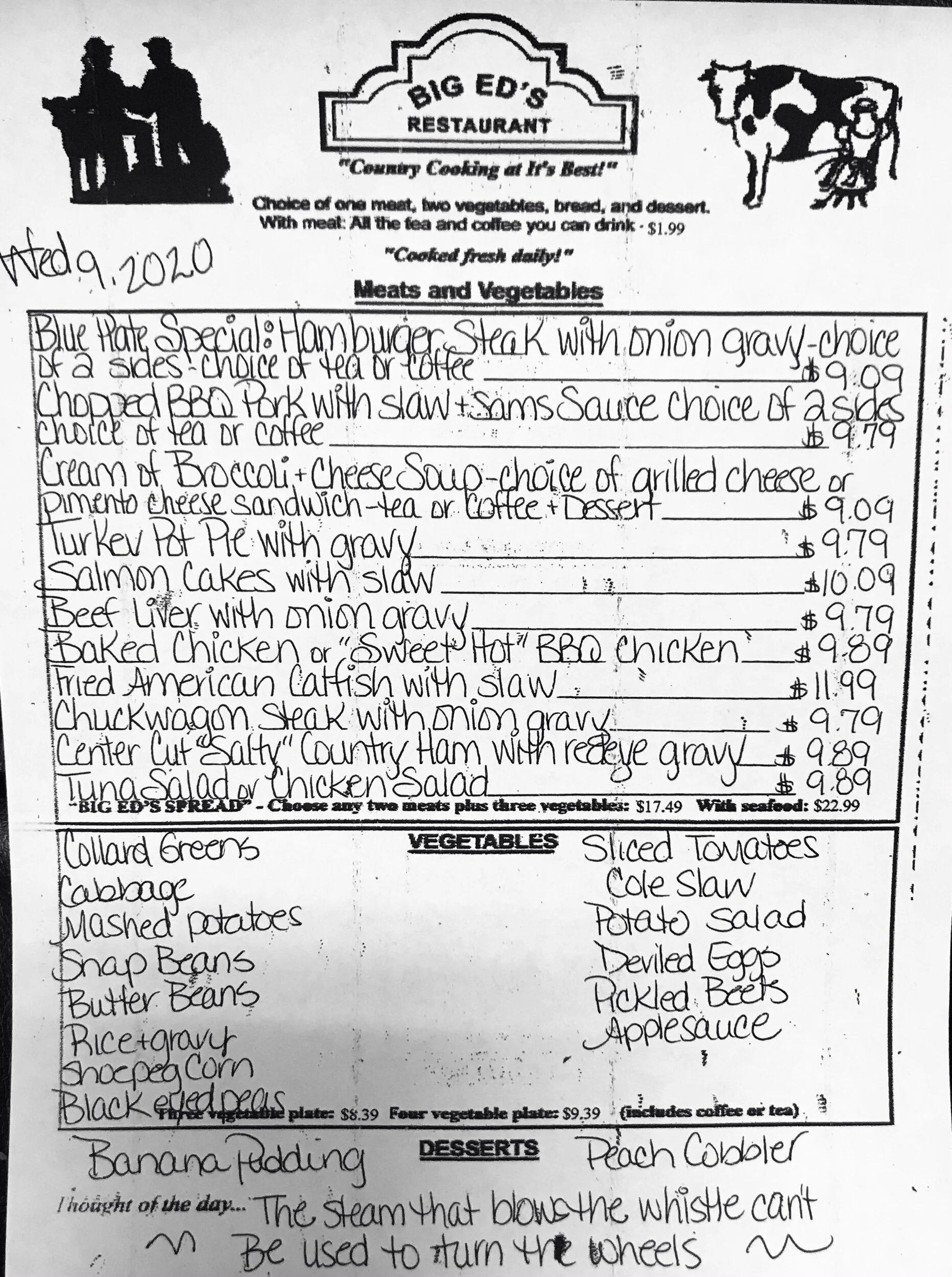 “ The steam that blows the whistle can’t be used to turn the wheels. “