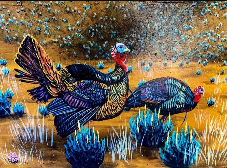 Each Thanksgiving I&rsquo;m reminded that the only turkeys I&rsquo;ve ever painted live in the 6th Street Underpass mural, hidden in the dark tunnel among the other 75+ creatures. But thankfully, turkeys aren&rsquo;t the point of the holiday.

Today 