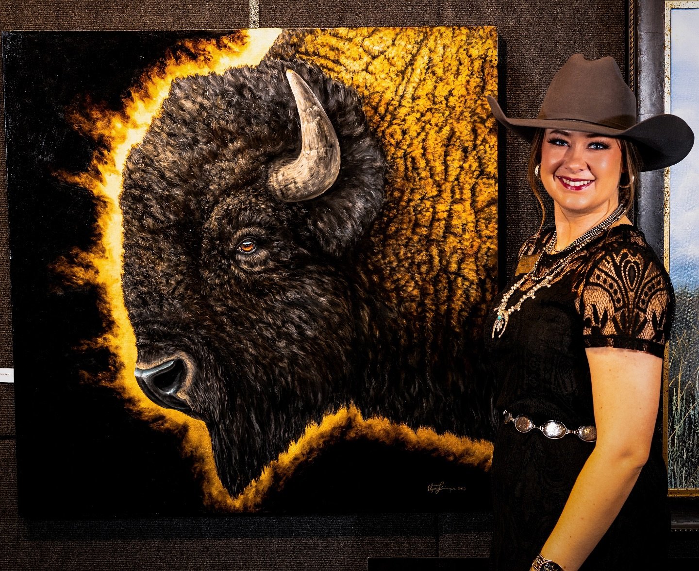 This new original oil painting, &ldquo;Full of Shine,&rdquo; was made with real 24K gold leaf and the gold is stunning in person! ✨ Because of the gold, this painting cannot have prints or professional photos, so it is truly one-of-a-kind and the onl