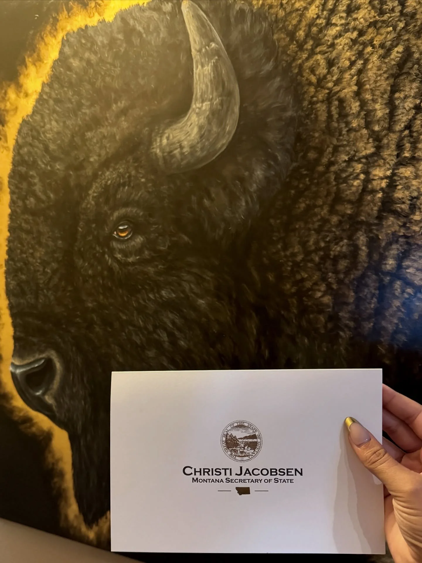 It&rsquo;s an absolute honor to have been voted as the Best Montana Fine Artist in the @distinctlymontana Best of Montana Awards! A huge thank you to everyone who who voted for me, and thank you to @secretarychristijacobsen for taking the time to sen