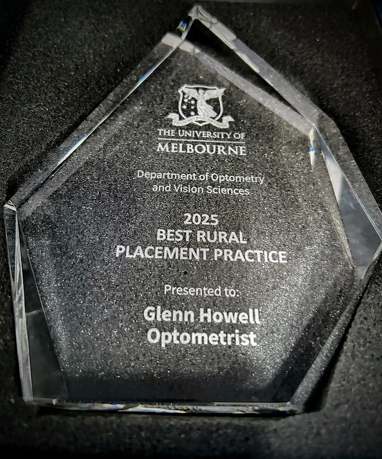 Rural award best placement optometrist