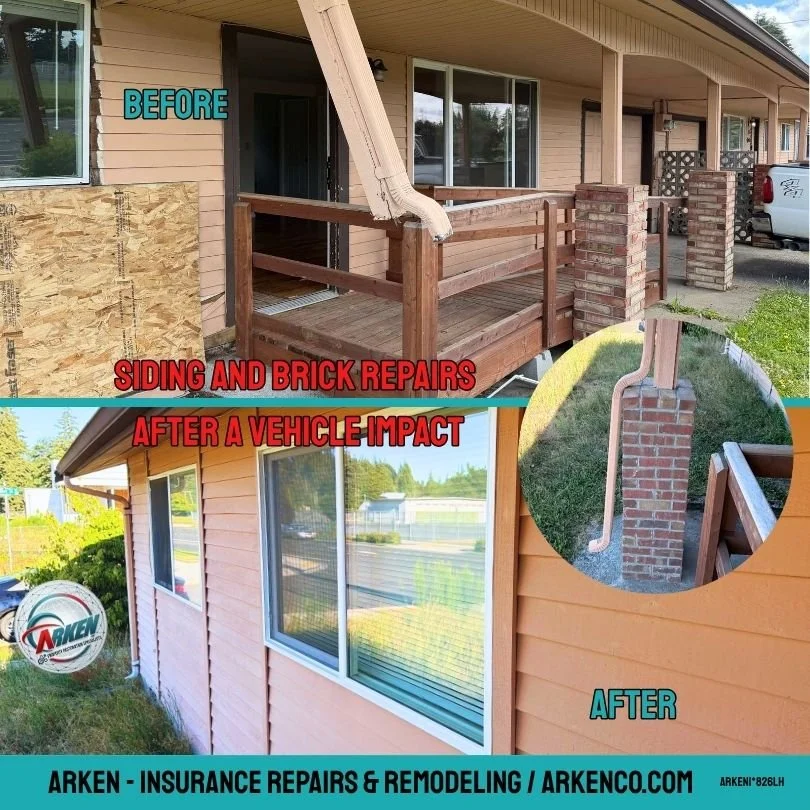 Olympia vehicle damage siding repairs